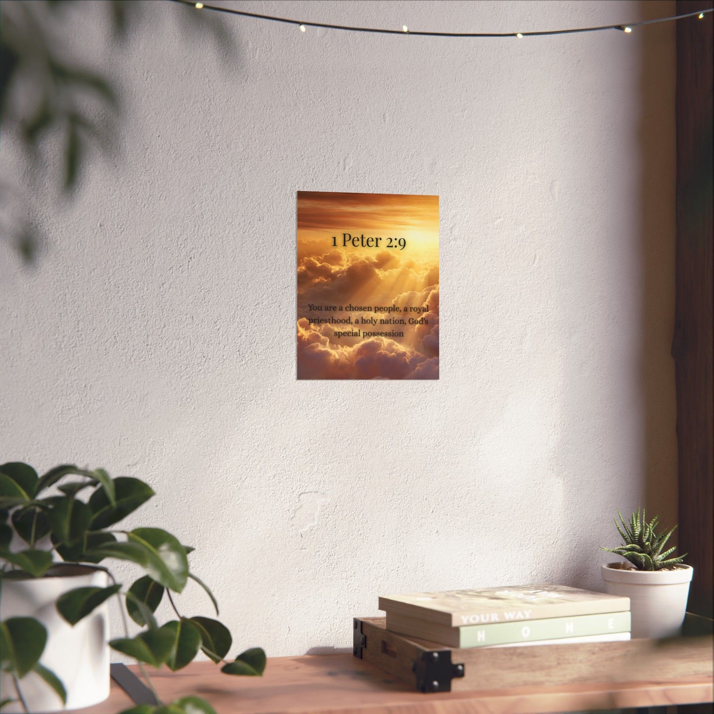 Faith 1 Peter 2:9 Matte Vertical Posters | Uplifting Wall Art, Bible Quote Decor, Spiritual Home Accessory, Motivational Gift
