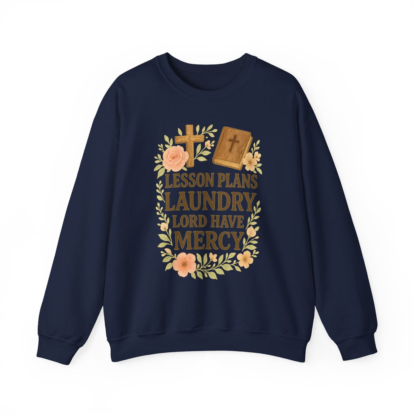 Faith-Inspired Crewneck Sweatshirt for Home School Teachers. Cozy Gift for Home School Parents, Lesson Plans Sweatshirt, Christian Apparel, Relaxed Fit