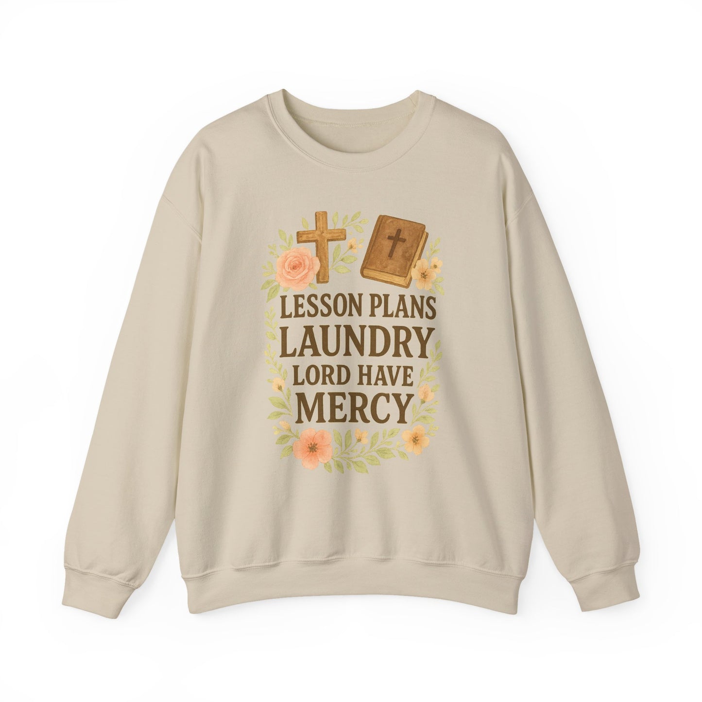 Faith-Inspired Crewneck Sweatshirt for Home School Teachers. Cozy Gift for Home School Parents, Lesson Plans Sweatshirt, Christian Apparel, Relaxed Fit