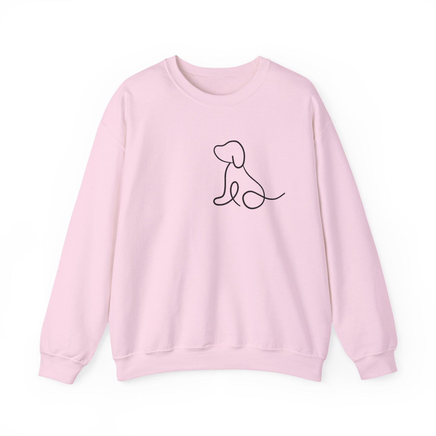 Dog Silhouette Crewneck Sweatshirt for Pet Lovers, Cozy Gift for Dog Owners, Casual Wear, Adoption Awareness, Dog-Themed Apparel