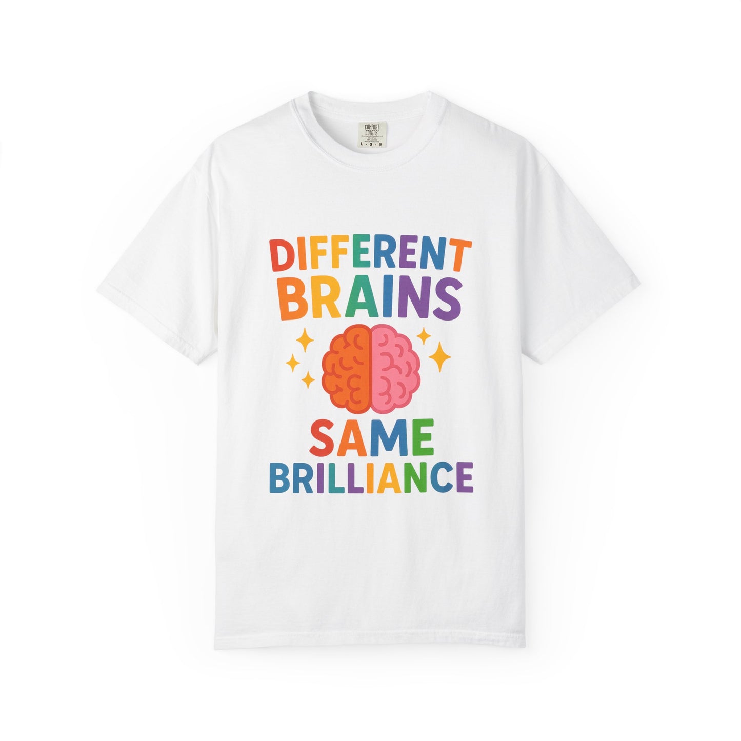 Inclusive Brain Power T-Shirt | Celebrate Diversity, Unisex Tee, Gift for Teachers, Special Education Gift, Brain Awareness, Mental Health