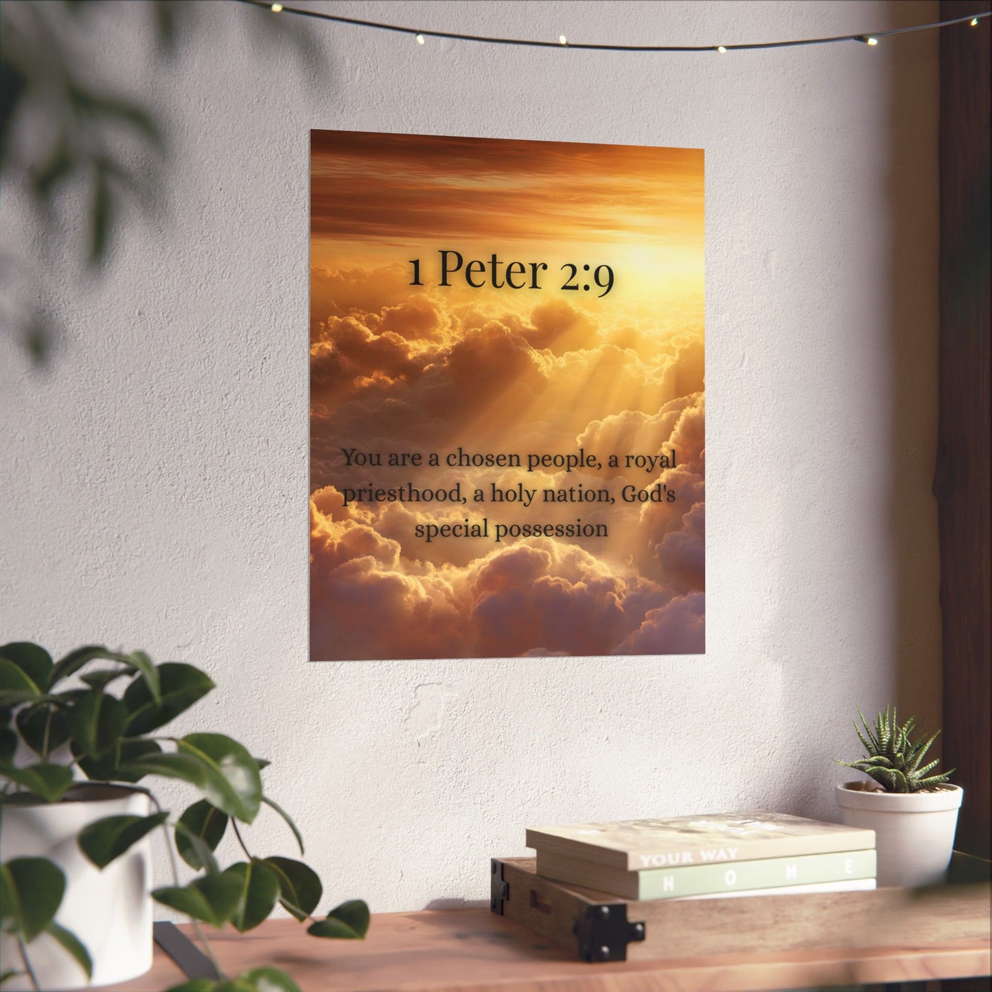 Faith 1 Peter 2:9 Matte Vertical Posters | Uplifting Wall Art, Bible Quote Decor, Spiritual Home Accessory, Motivational Gift