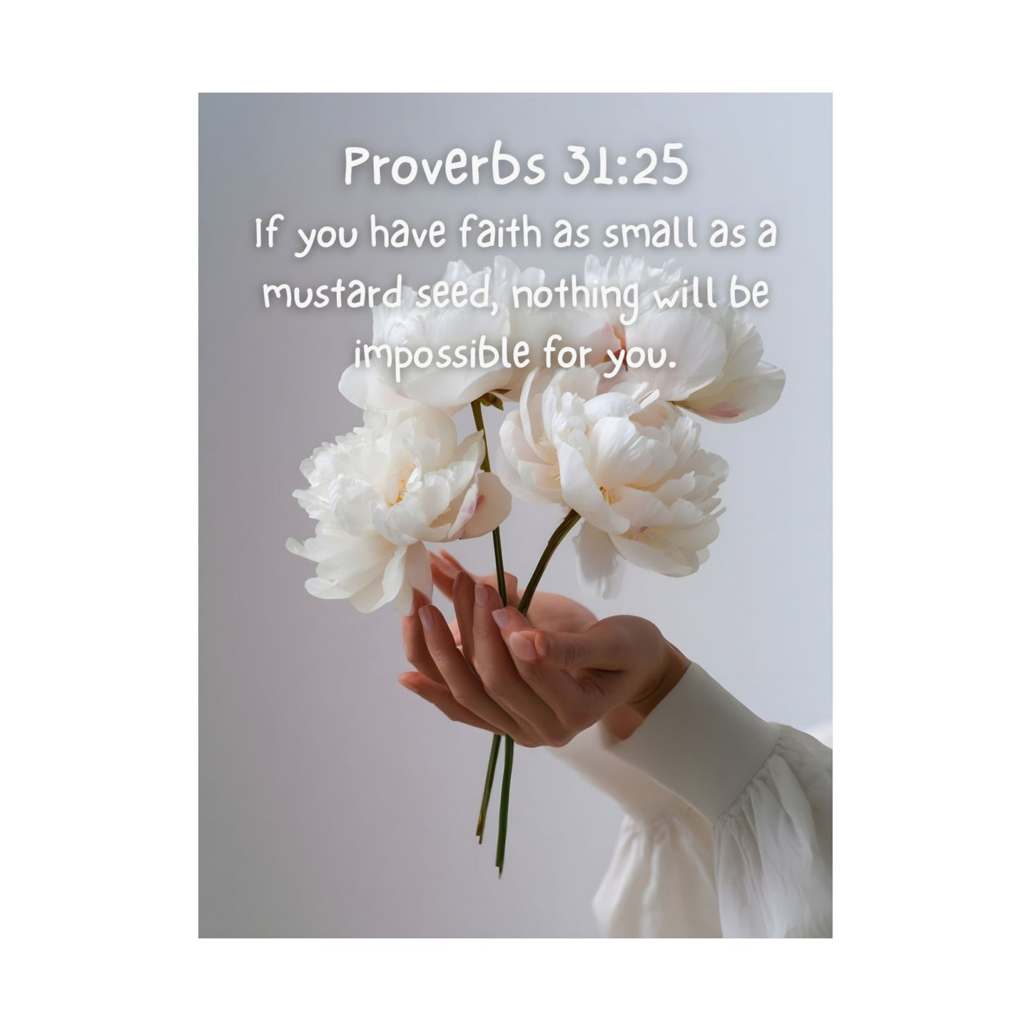 Proverbs 31:25 Inspirational Wall Art Print, Motivational Home Decor, Proverbs 31:25 Poster, Faith-Based Gift, Modern Typography