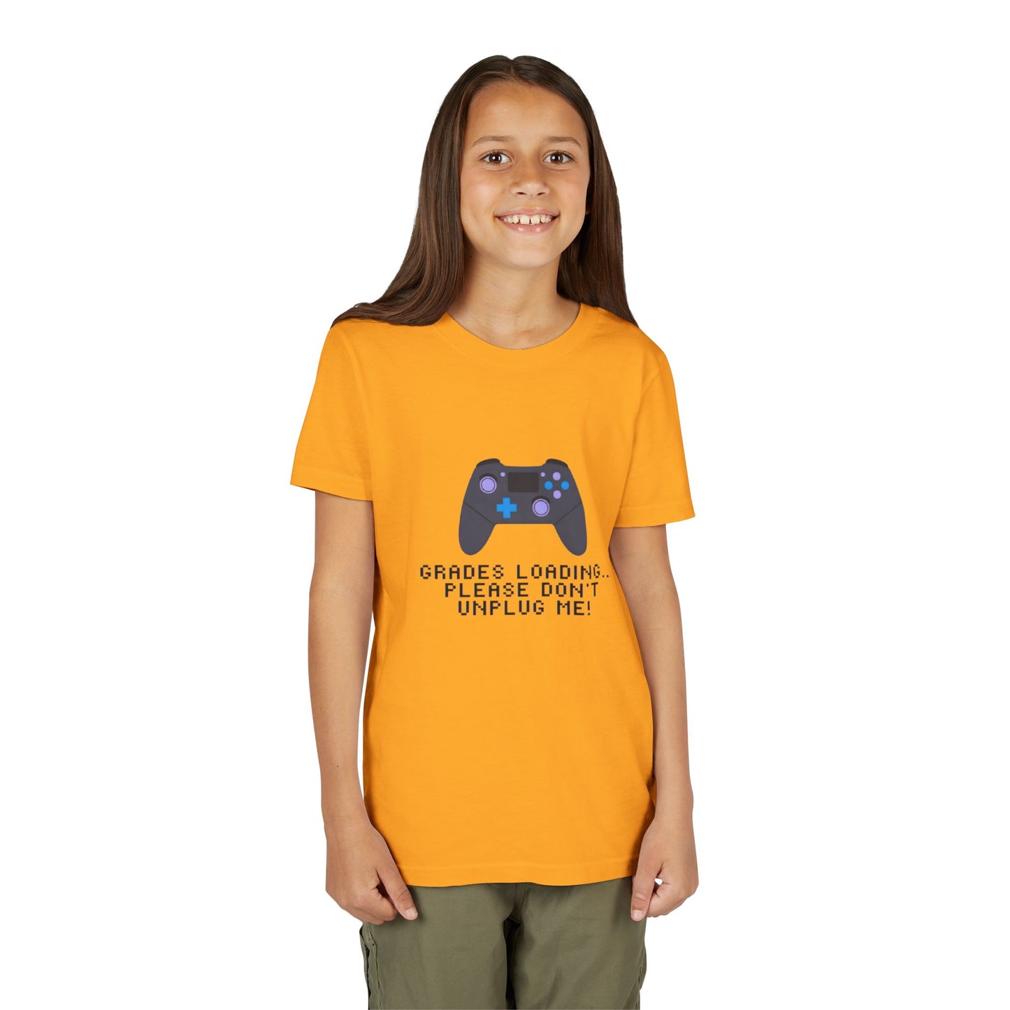 Gaming Grades Youth Tee, Cool Gamer Shirt, Funny Kids T-Shirt, Gift for Gamers, Back to School Tee, Video Game Lover's Apparel