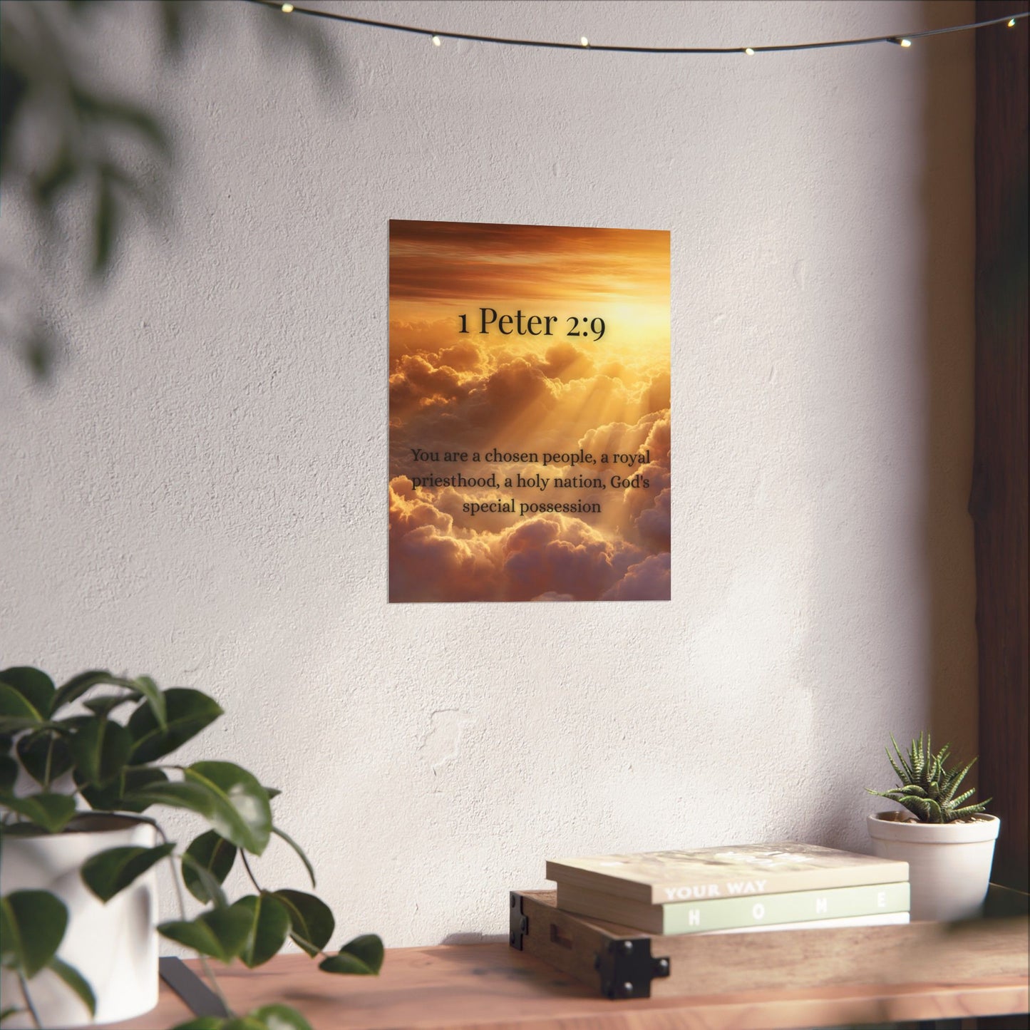 Faith 1 Peter 2:9 Matte Vertical Posters | Uplifting Wall Art, Bible Quote Decor, Spiritual Home Accessory, Motivational Gift