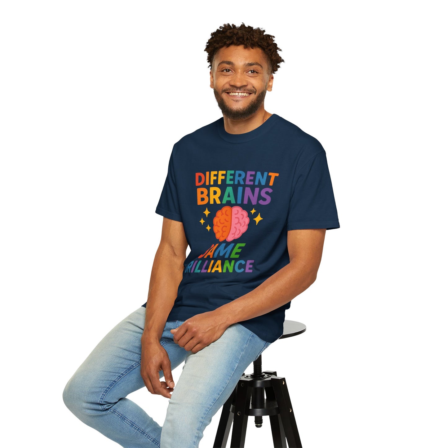Inclusive Brain Power T-Shirt | Celebrate Diversity, Unisex Tee, Gift for Teachers, Special Education Gift, Brain Awareness, Mental Health