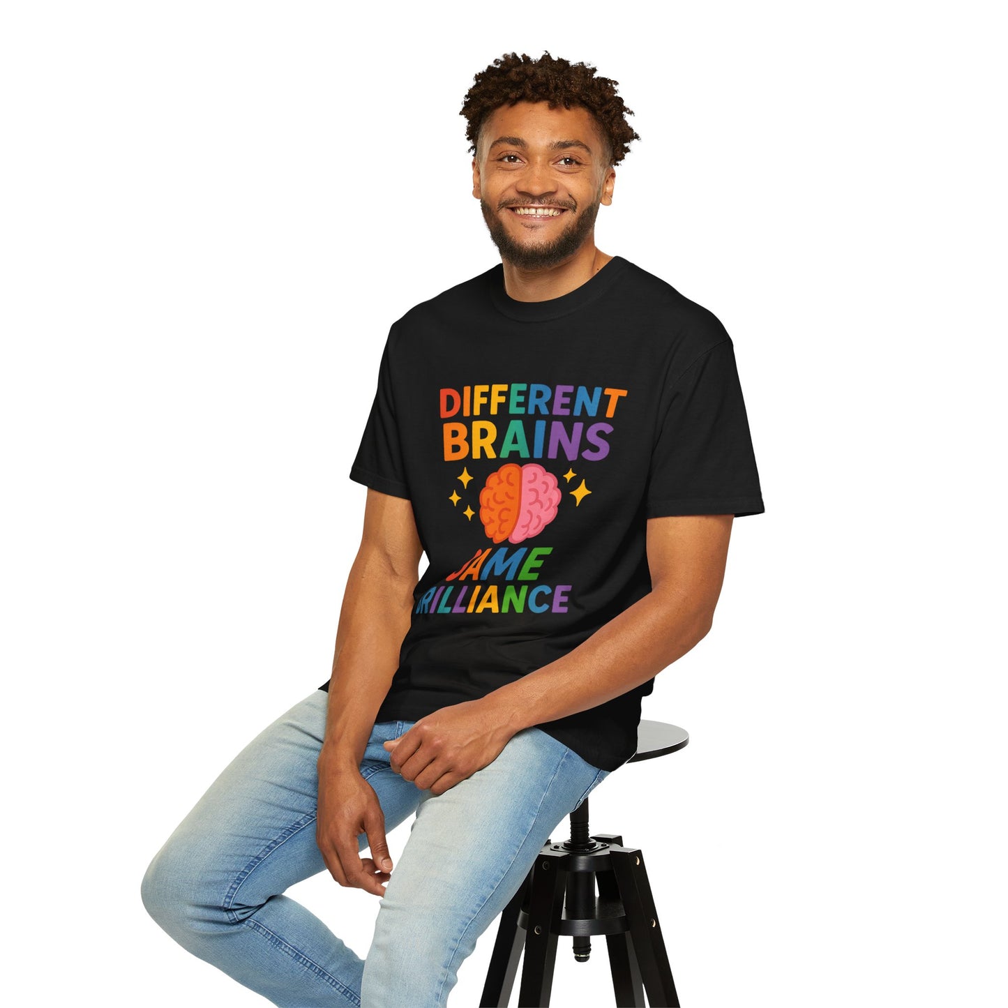 Inclusive Brain Power T-Shirt | Celebrate Diversity, Unisex Tee, Gift for Teachers, Special Education Gift, Brain Awareness, Mental Health