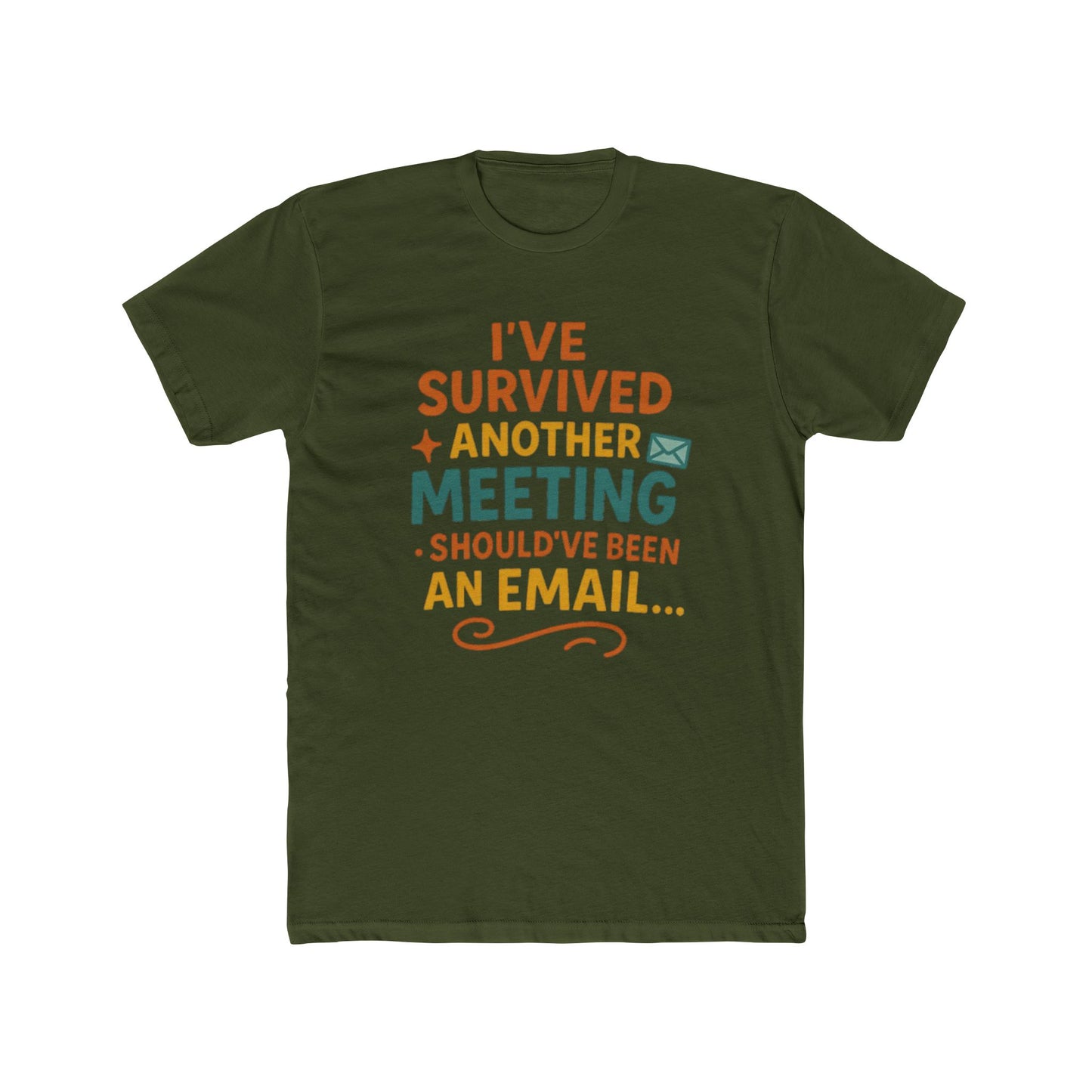 Funny Office Humor T-Shirt, Ideal for Work, Meetings, Casual Wear, Gag Gift for Colleagues, Unisex Cotton Crew Tee