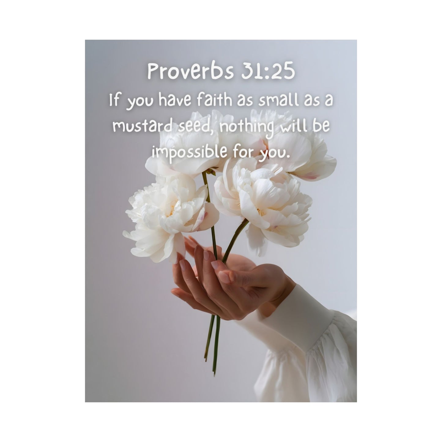 Proverbs 31:25 Inspirational Wall Art Print, Motivational Home Decor, Proverbs 31:25 Poster, Faith-Based Gift, Modern Typography