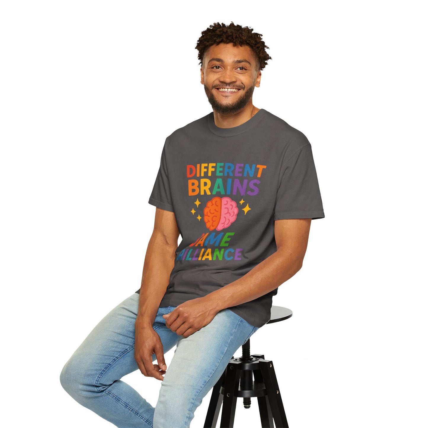 Inclusive Brain Power T-Shirt | Celebrate Diversity, Unisex Tee, Gift for Teachers, Special Education Gift, Brain Awareness, Mental Health