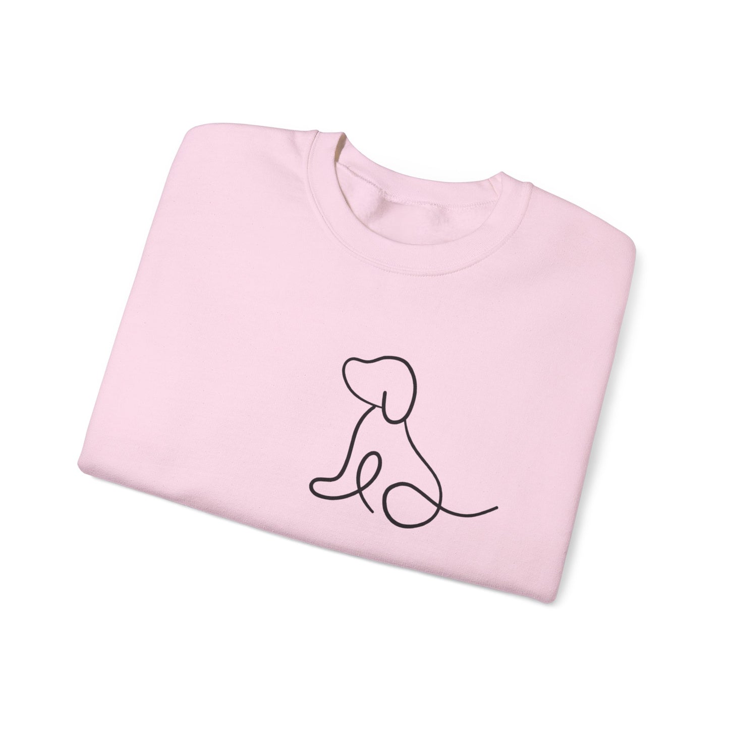Dog Silhouette Crewneck Sweatshirt for Pet Lovers, Cozy Gift for Dog Owners, Casual Wear, Adoption Awareness, Dog-Themed Apparel