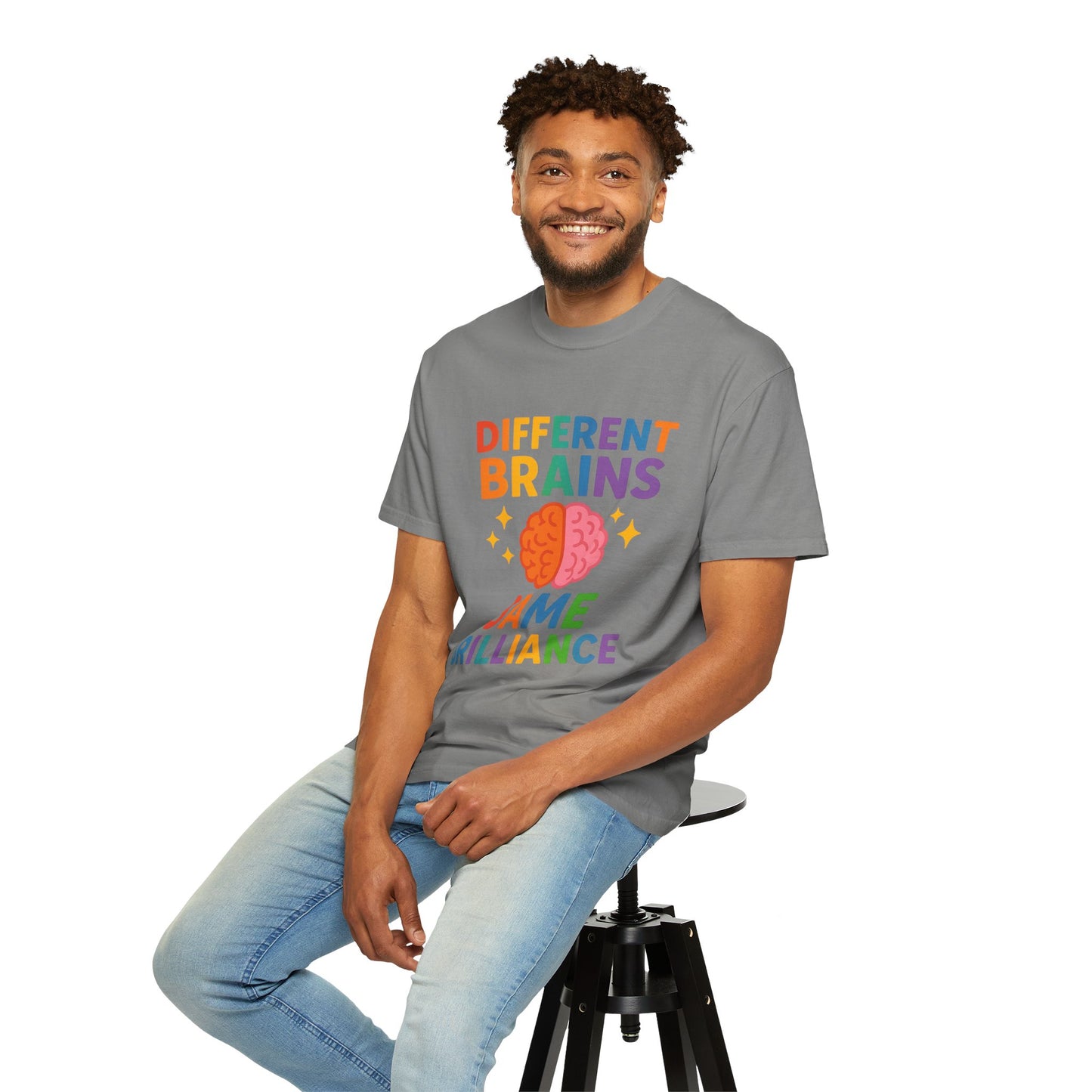 Inclusive Brain Power T-Shirt | Celebrate Diversity, Unisex Tee, Gift for Teachers, Special Education Gift, Brain Awareness, Mental Health