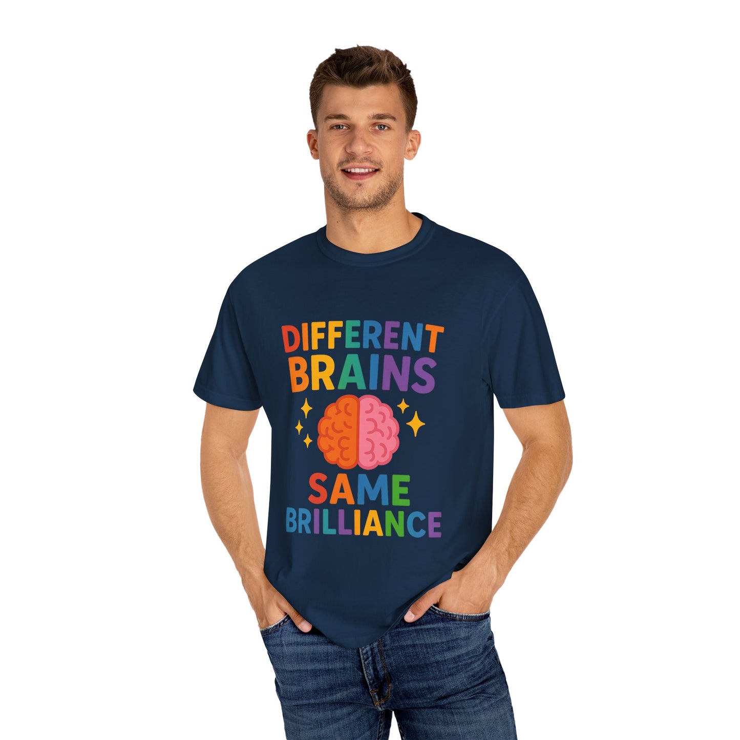 Inclusive Brain Power T-Shirt | Celebrate Diversity, Unisex Tee, Gift for Teachers, Special Education Gift, Brain Awareness, Mental Health