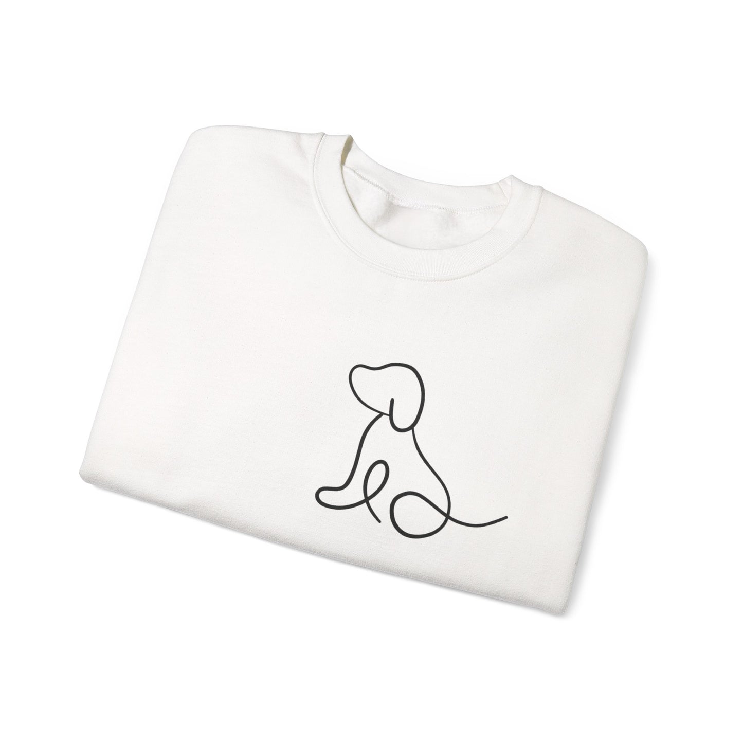 Dog Silhouette Crewneck Sweatshirt for Pet Lovers, Cozy Gift for Dog Owners, Casual Wear, Adoption Awareness, Dog-Themed Apparel