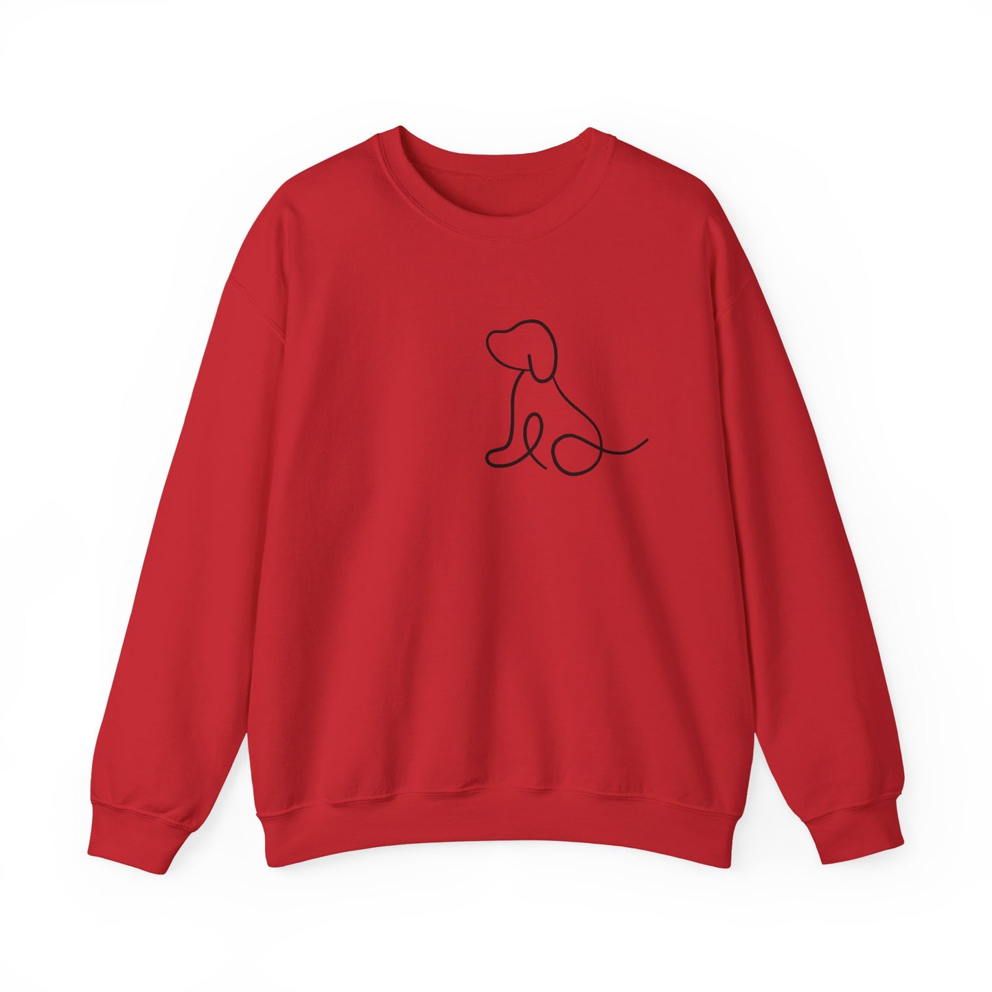 Dog Silhouette Crewneck Sweatshirt for Pet Lovers, Cozy Gift for Dog Owners, Casual Wear, Adoption Awareness, Dog-Themed Apparel