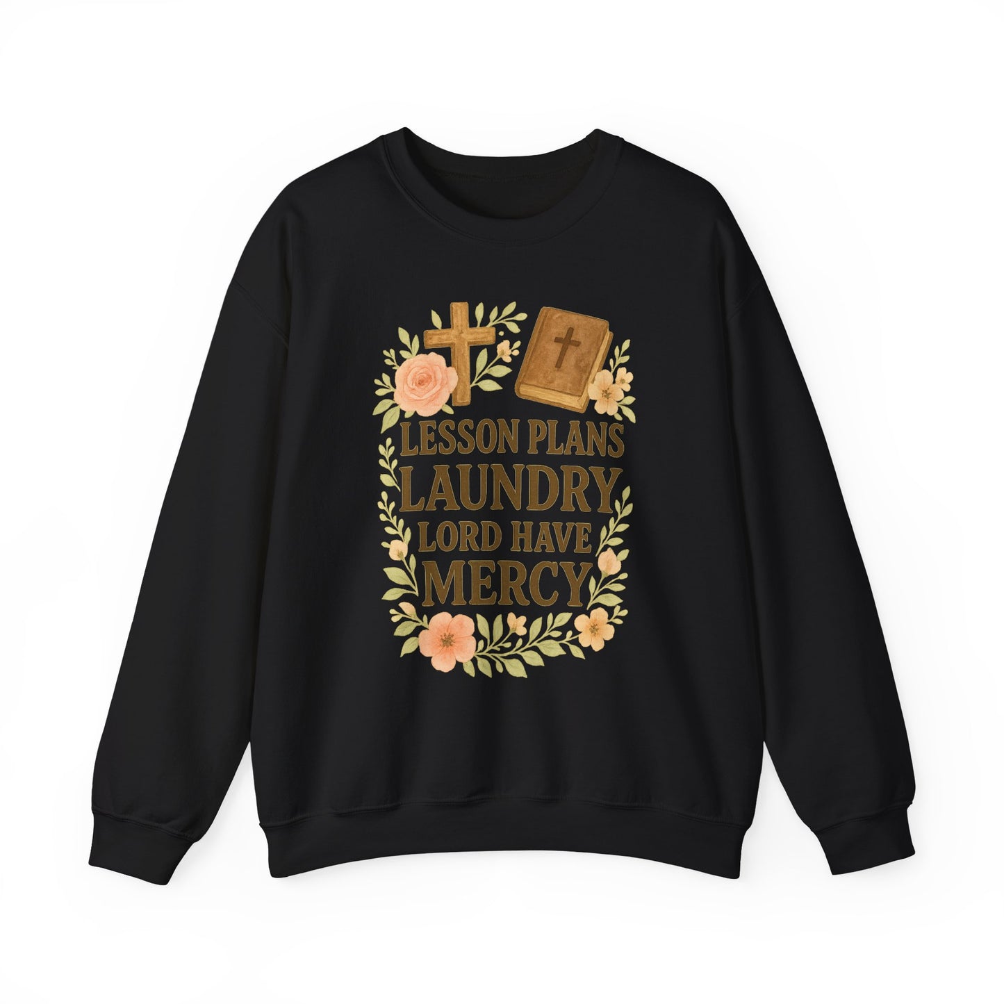 Faith-Inspired Crewneck Sweatshirt for Home School Teachers. Cozy Gift for Home School Parents, Lesson Plans Sweatshirt, Christian Apparel, Relaxed Fit