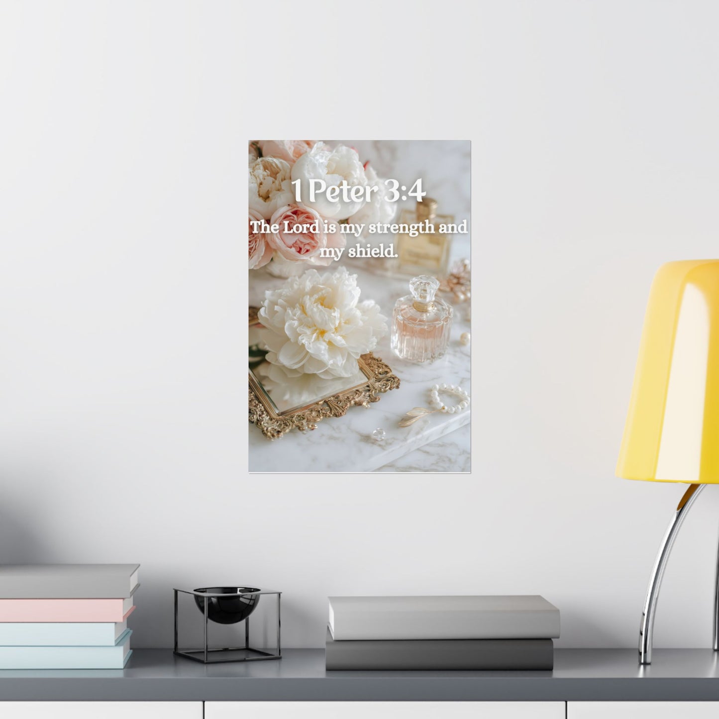 1 Peter 3:4 Inspirational Vertical Wall Art Bible Poster, Home Decor, Christian Wall Art, Bible Verse Decoration, Gift for Faith-Based Friends