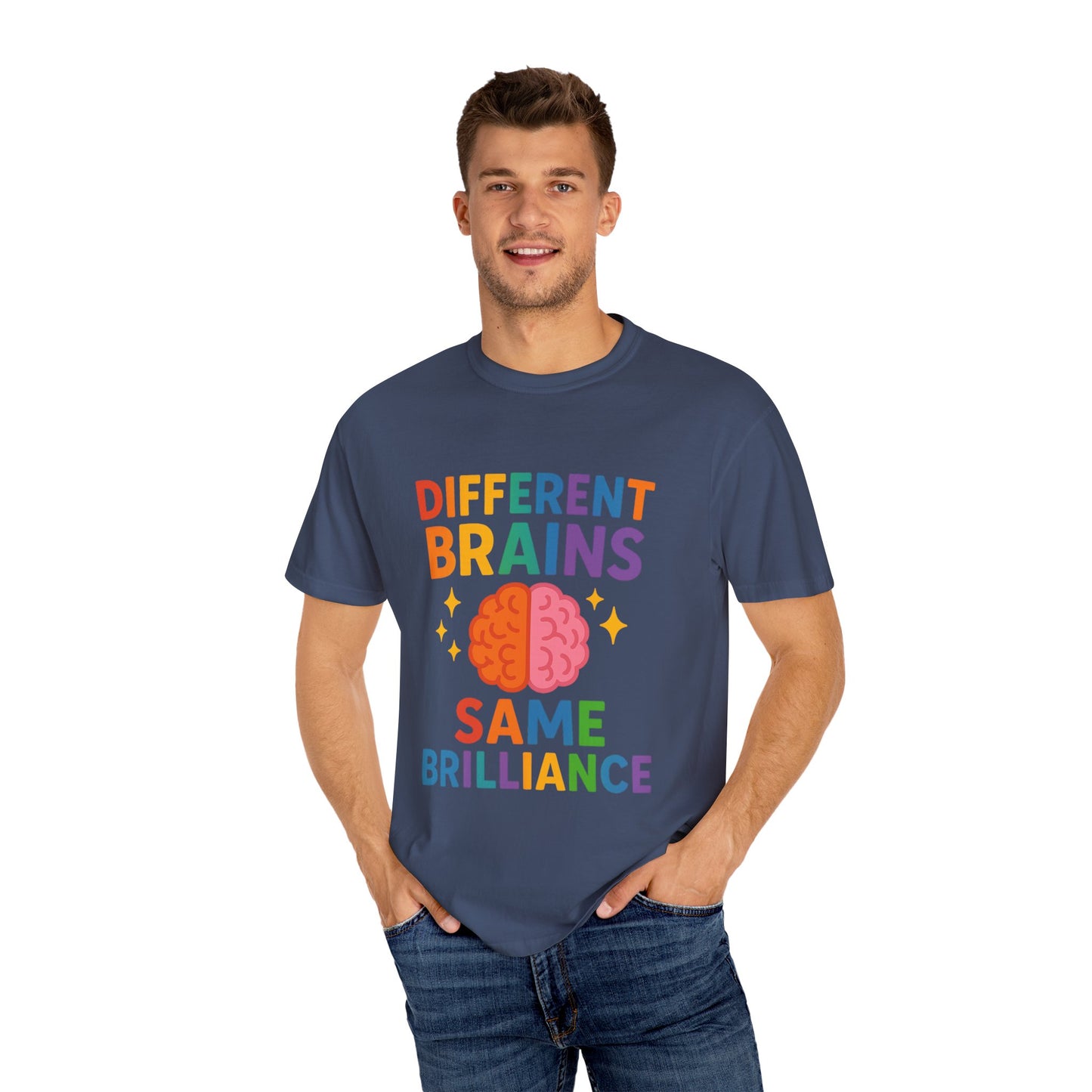 Inclusive Brain Power T-Shirt | Celebrate Diversity, Unisex Tee, Gift for Teachers, Special Education Gift, Brain Awareness, Mental Health