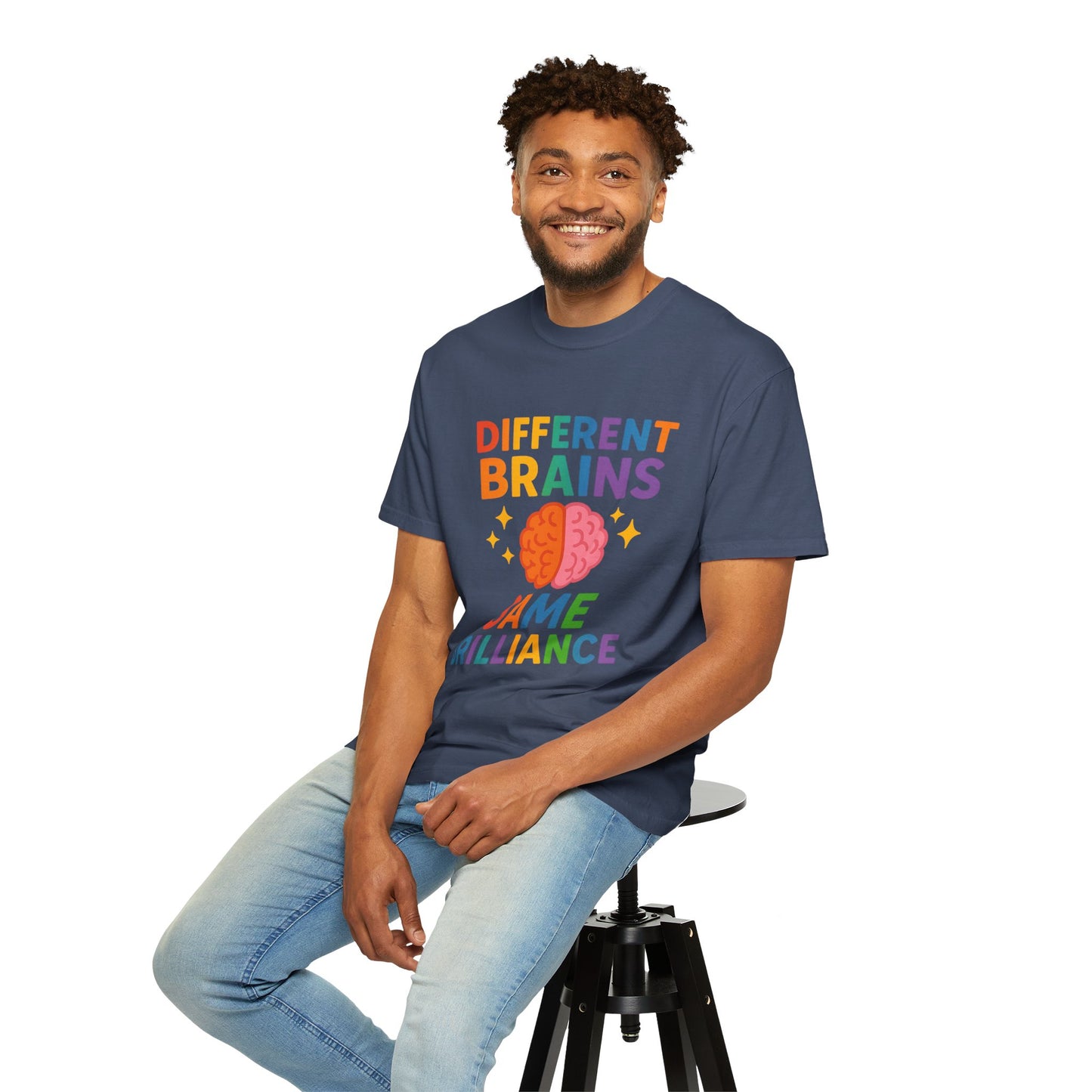 Inclusive Brain Power T-Shirt | Celebrate Diversity, Unisex Tee, Gift for Teachers, Special Education Gift, Brain Awareness, Mental Health