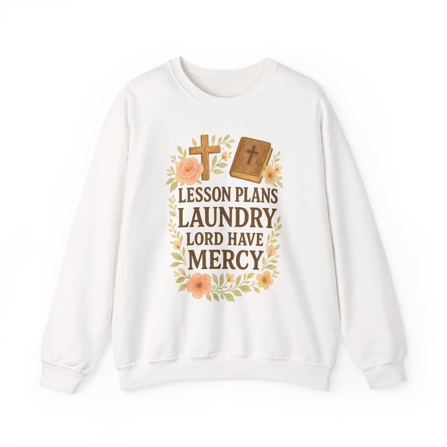 Faith-Inspired Crewneck Sweatshirt for Home School Teachers. Cozy Gift for Home School Parents, Lesson Plans Sweatshirt, Christian Apparel, Relaxed Fit