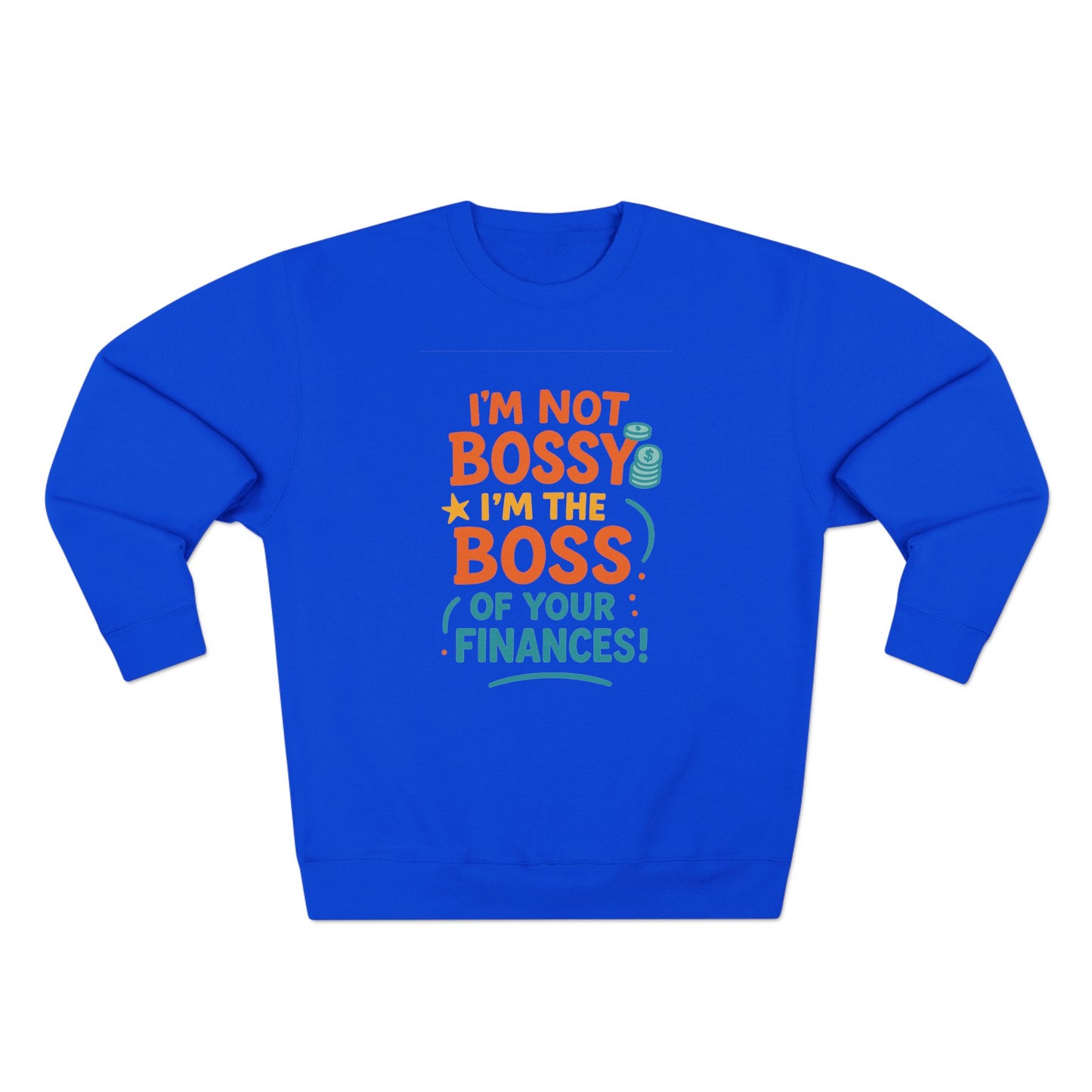 Financial Boss Unisex Sweatshirt, Funny Gift, Budgeting Humor, Cozy Casual Wear, Birthday Present, Office Attire