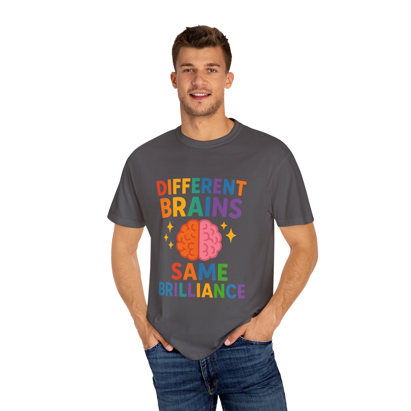 Inclusive Brain Power T-Shirt | Celebrate Diversity, Unisex Tee, Gift for Teachers, Special Education Gift, Brain Awareness, Mental Health