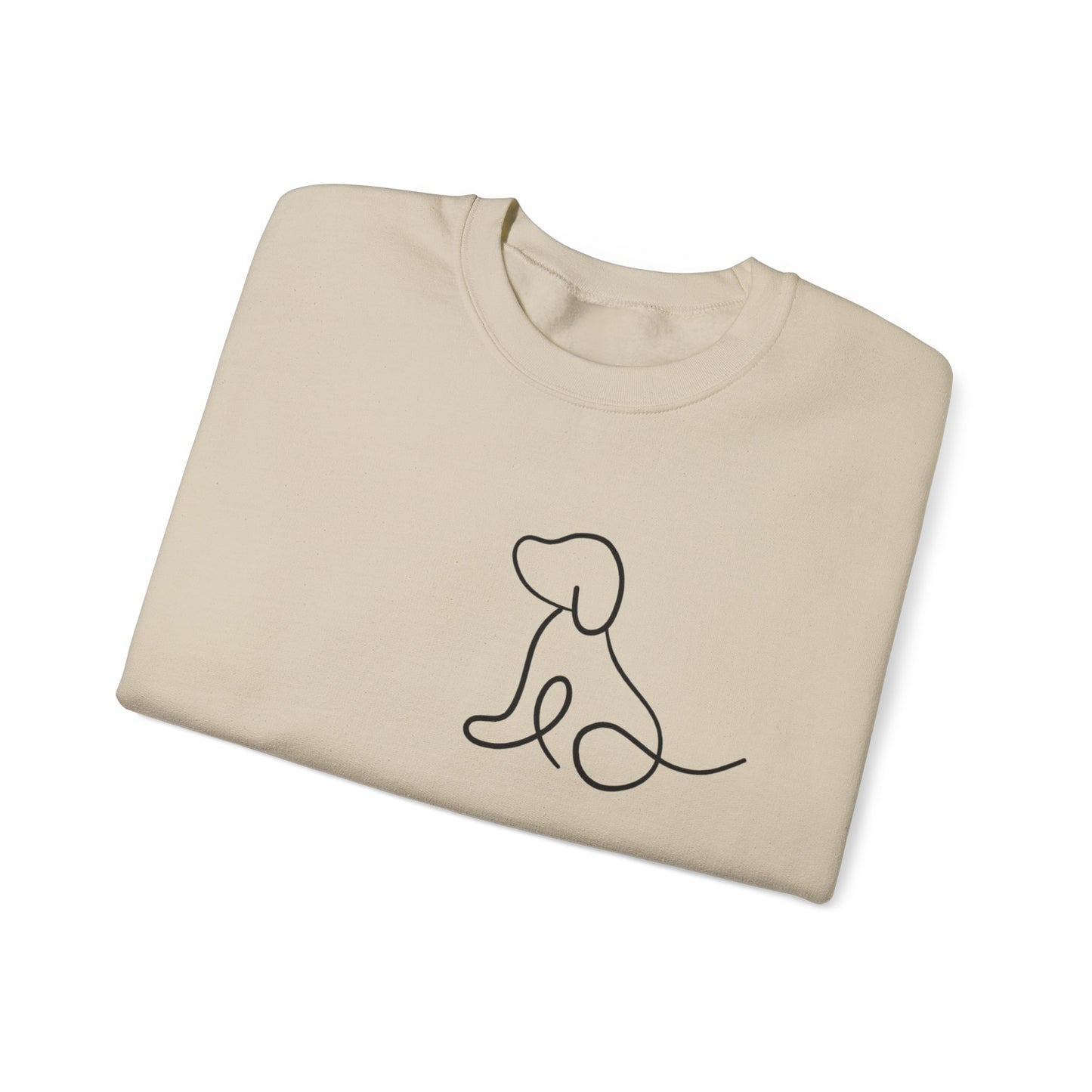 Dog Silhouette Crewneck Sweatshirt for Pet Lovers, Cozy Gift for Dog Owners, Casual Wear, Adoption Awareness, Dog-Themed Apparel