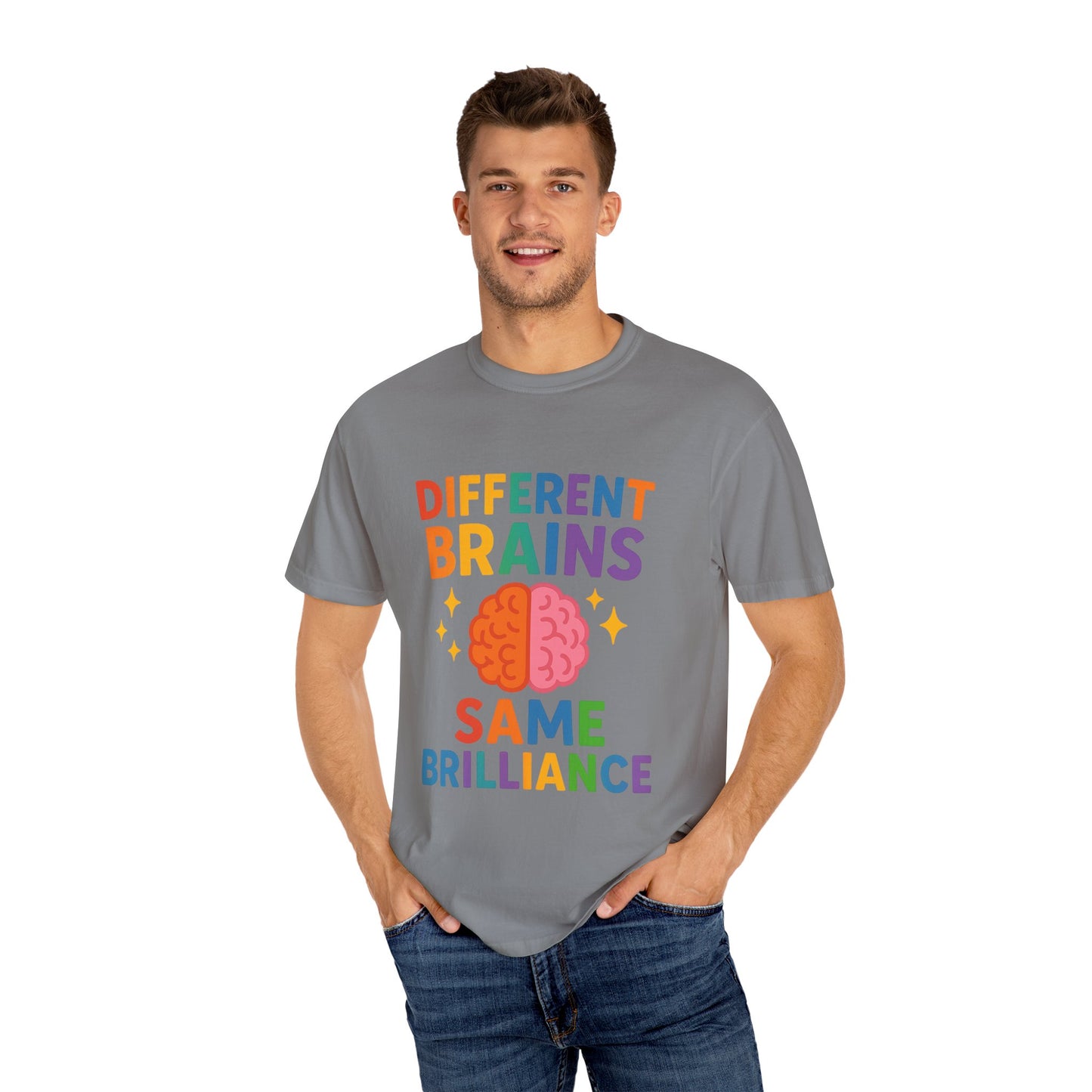 Inclusive Brain Power T-Shirt | Celebrate Diversity, Unisex Tee, Gift for Teachers, Special Education Gift, Brain Awareness, Mental Health