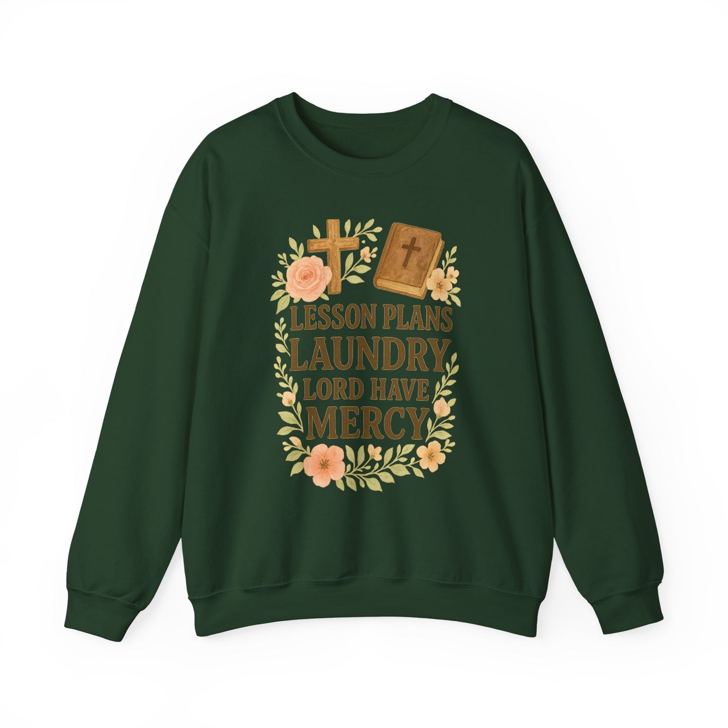 Faith-Inspired Crewneck Sweatshirt for Home School Teachers. Cozy Gift for Home School Parents, Lesson Plans Sweatshirt, Christian Apparel, Relaxed Fit