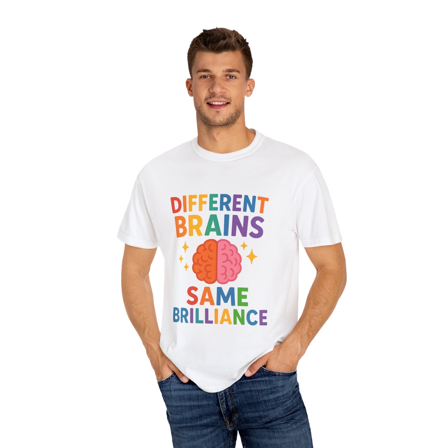 Inclusive Brain Power T-Shirt | Celebrate Diversity, Unisex Tee, Gift for Teachers, Special Education Gift, Brain Awareness, Mental Health