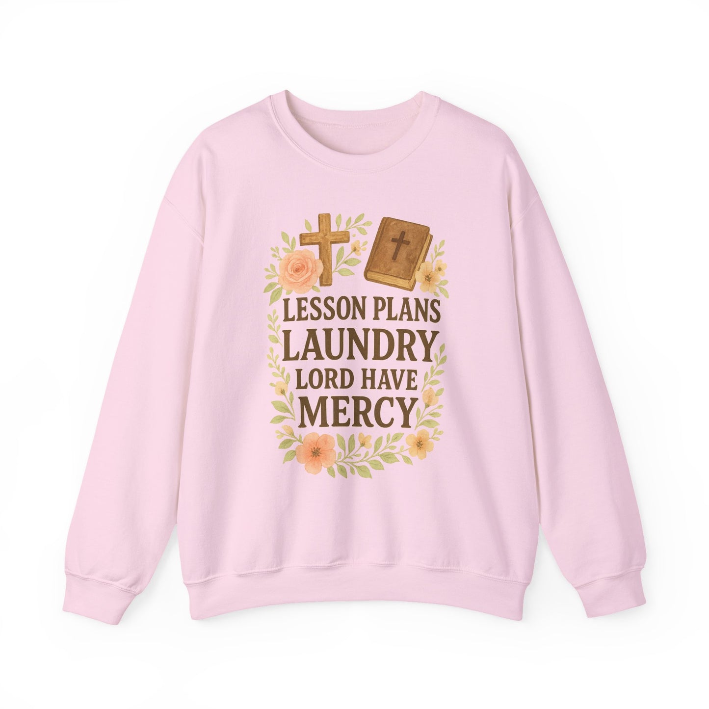 Faith-Inspired Crewneck Sweatshirt for Home School Teachers. Cozy Gift for Home School Parents, Lesson Plans Sweatshirt, Christian Apparel, Relaxed Fit