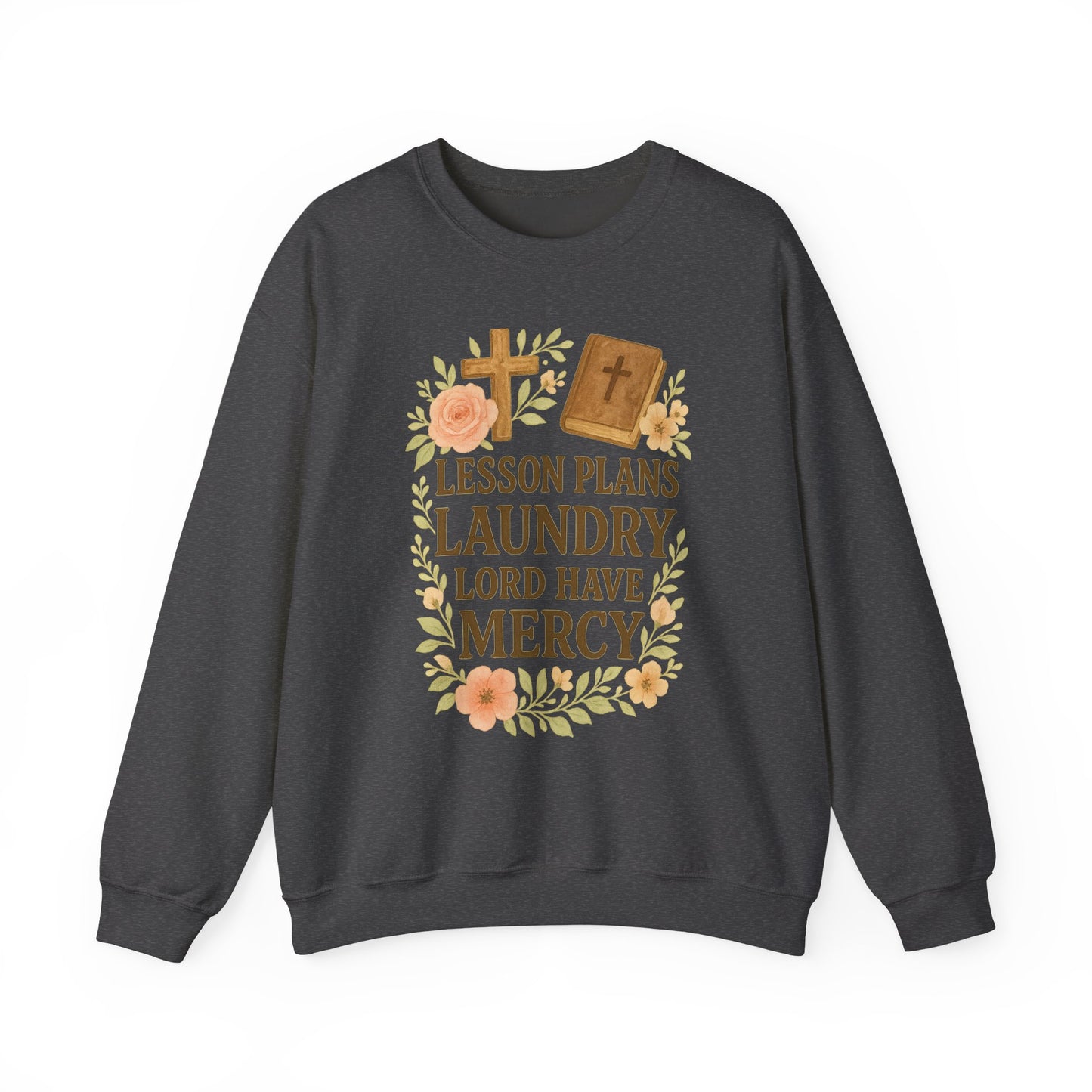 Faith-Inspired Crewneck Sweatshirt for Home School Teachers. Cozy Gift for Home School Parents, Lesson Plans Sweatshirt, Christian Apparel, Relaxed Fit