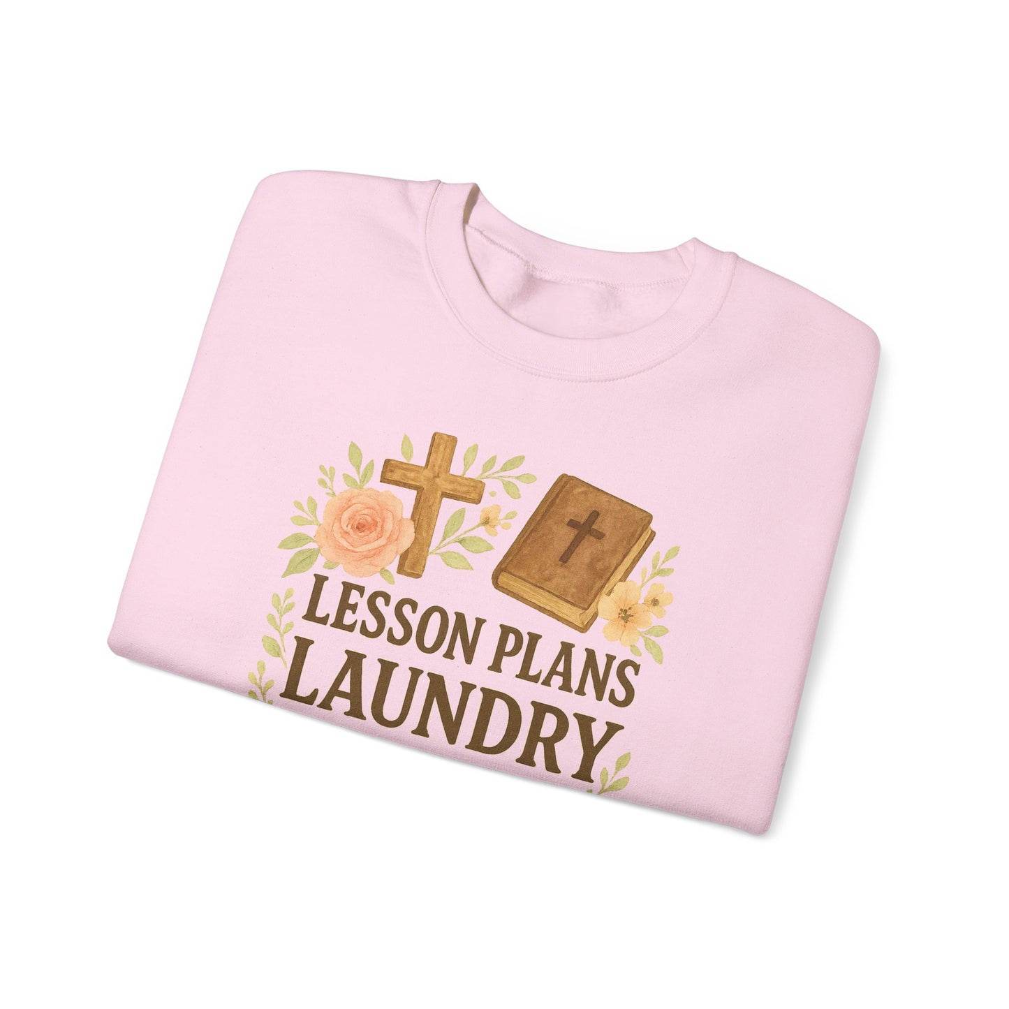 Faith-Inspired Crewneck Sweatshirt for Home School Teachers. Cozy Gift for Home School Parents, Lesson Plans Sweatshirt, Christian Apparel, Relaxed Fit