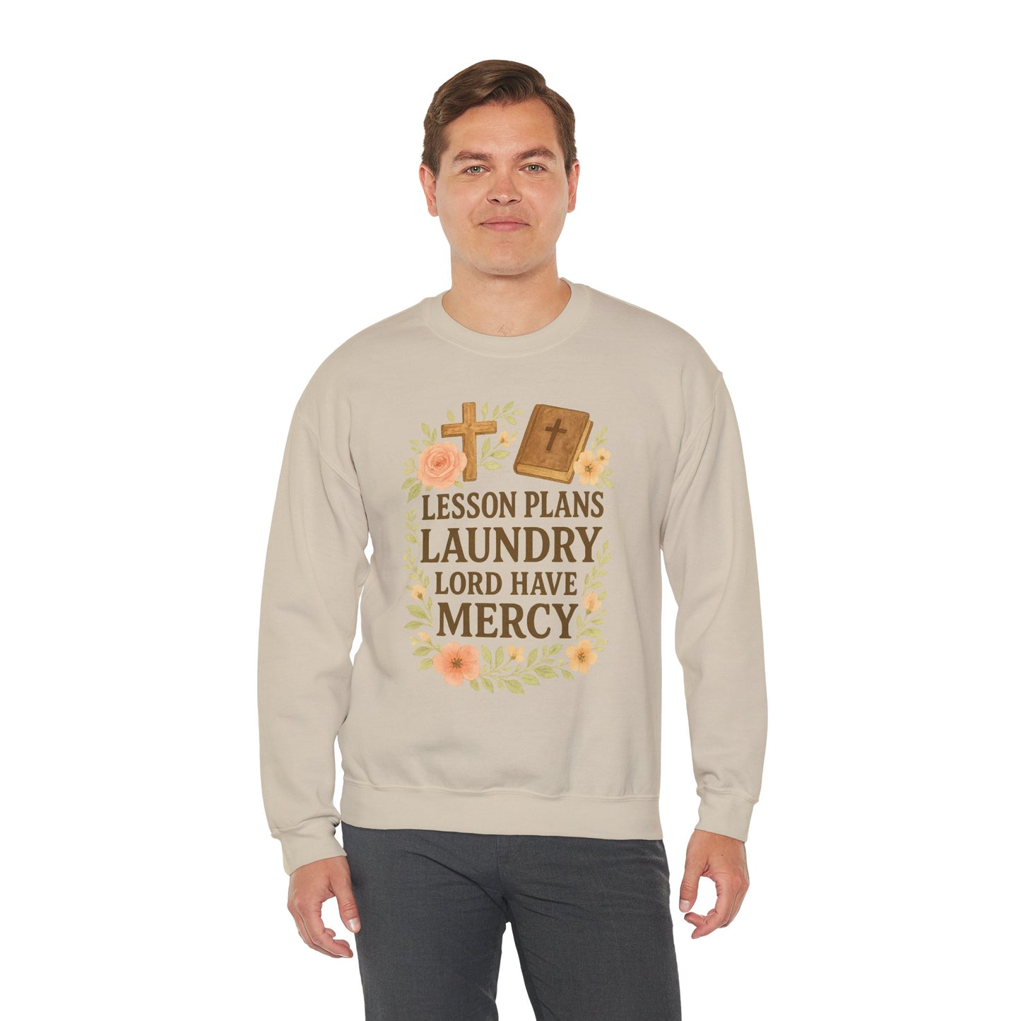 Faith-Inspired Crewneck Sweatshirt for Home School Teachers. Cozy Gift for Home School Parents, Lesson Plans Sweatshirt, Christian Apparel, Relaxed Fit