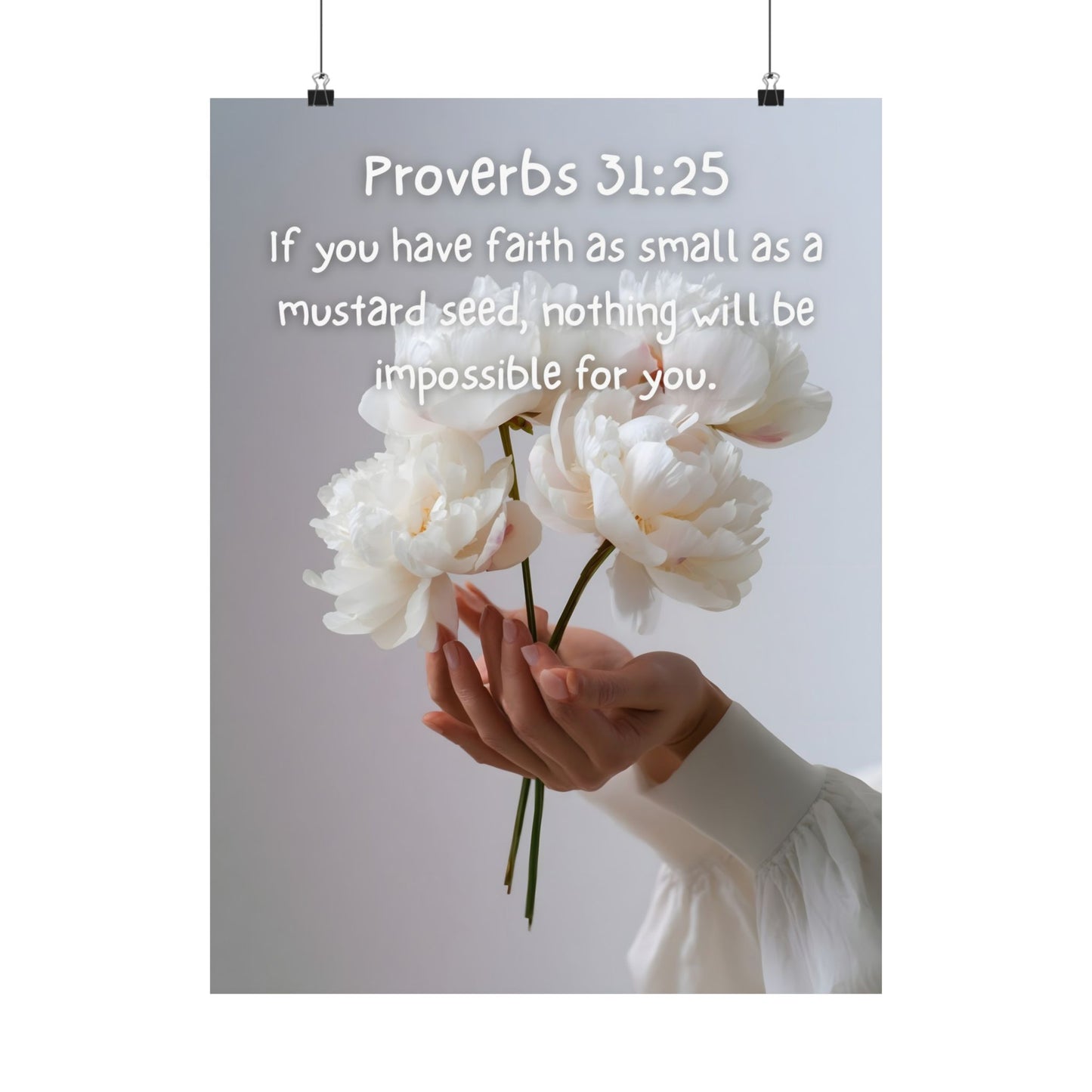 Proverbs 31:25 Inspirational Wall Art Print, Motivational Home Decor, Proverbs 31:25 Poster, Faith-Based Gift, Modern Typography