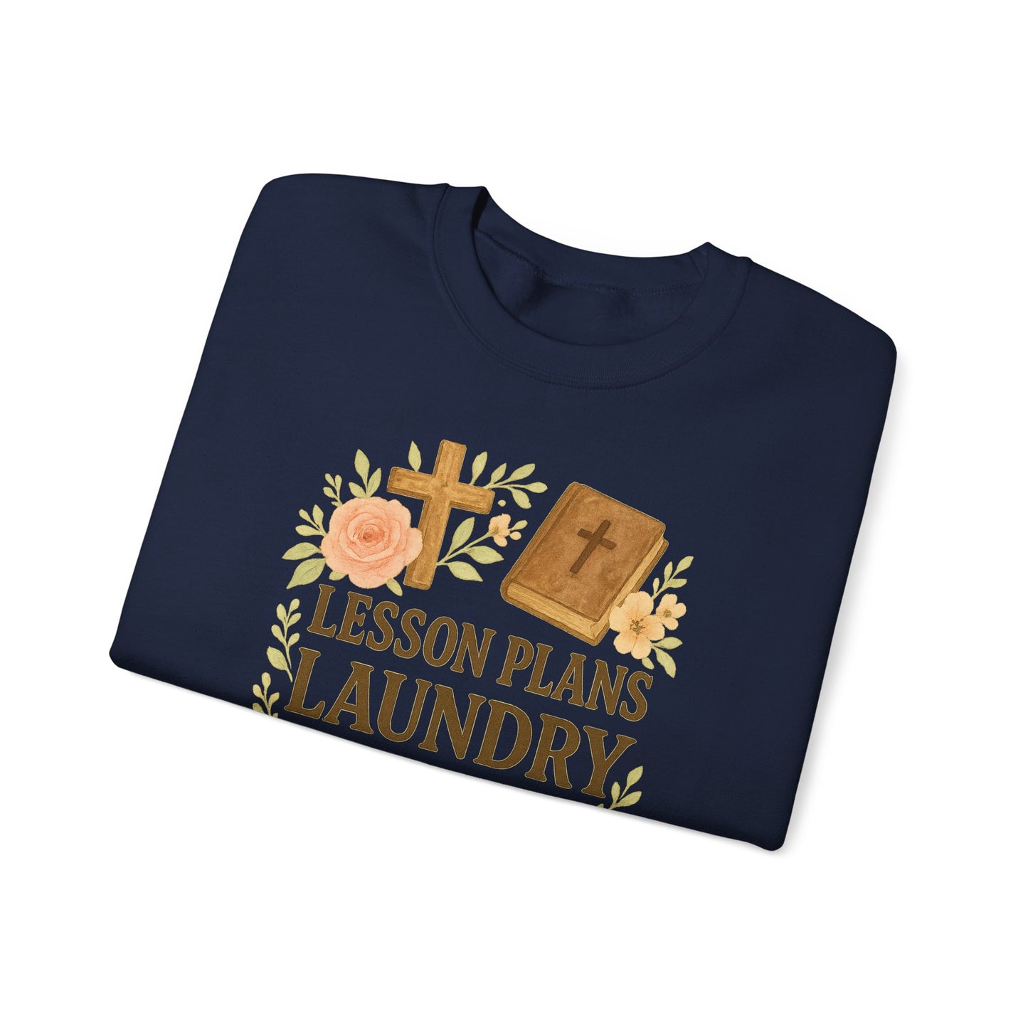 Faith-Inspired Crewneck Sweatshirt for Home School Teachers. Cozy Gift for Home School Parents, Lesson Plans Sweatshirt, Christian Apparel, Relaxed Fit
