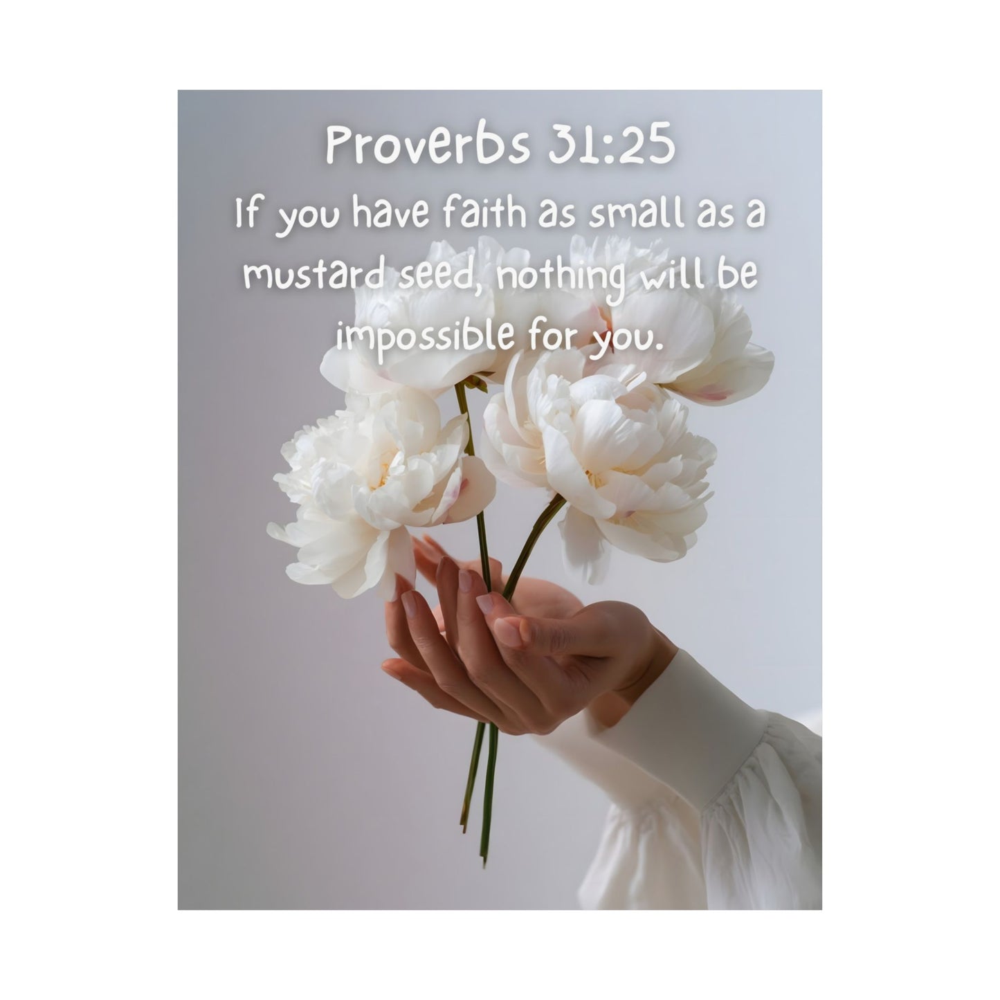 Proverbs 31:25 Inspirational Wall Art Print, Motivational Home Decor, Proverbs 31:25 Poster, Faith-Based Gift, Modern Typography