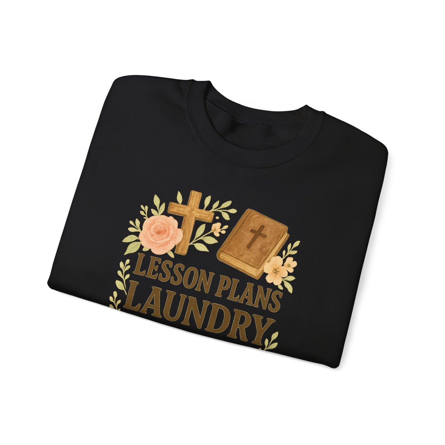 Faith-Inspired Crewneck Sweatshirt for Home School Teachers. Cozy Gift for Home School Parents, Lesson Plans Sweatshirt, Christian Apparel, Relaxed Fit