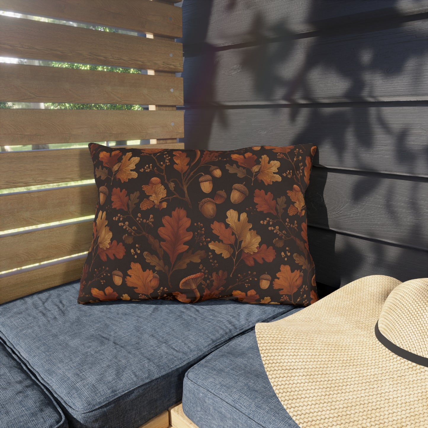 Fall-Inspired Outdoor Pillows, Cozy Garden Decor, Autumn Home Accessories, Patio Cushions, Seasonal Throw Pillows, Outdoor Comfort