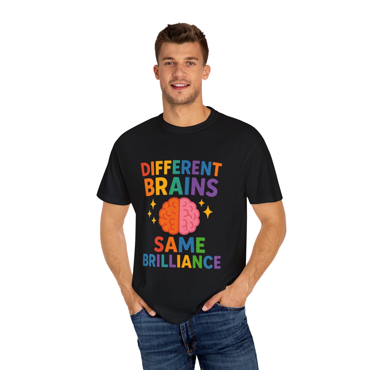 Inclusive Brain Power T-Shirt | Celebrate Diversity, Unisex Tee, Gift for Teachers, Special Education Gift, Brain Awareness, Mental Health