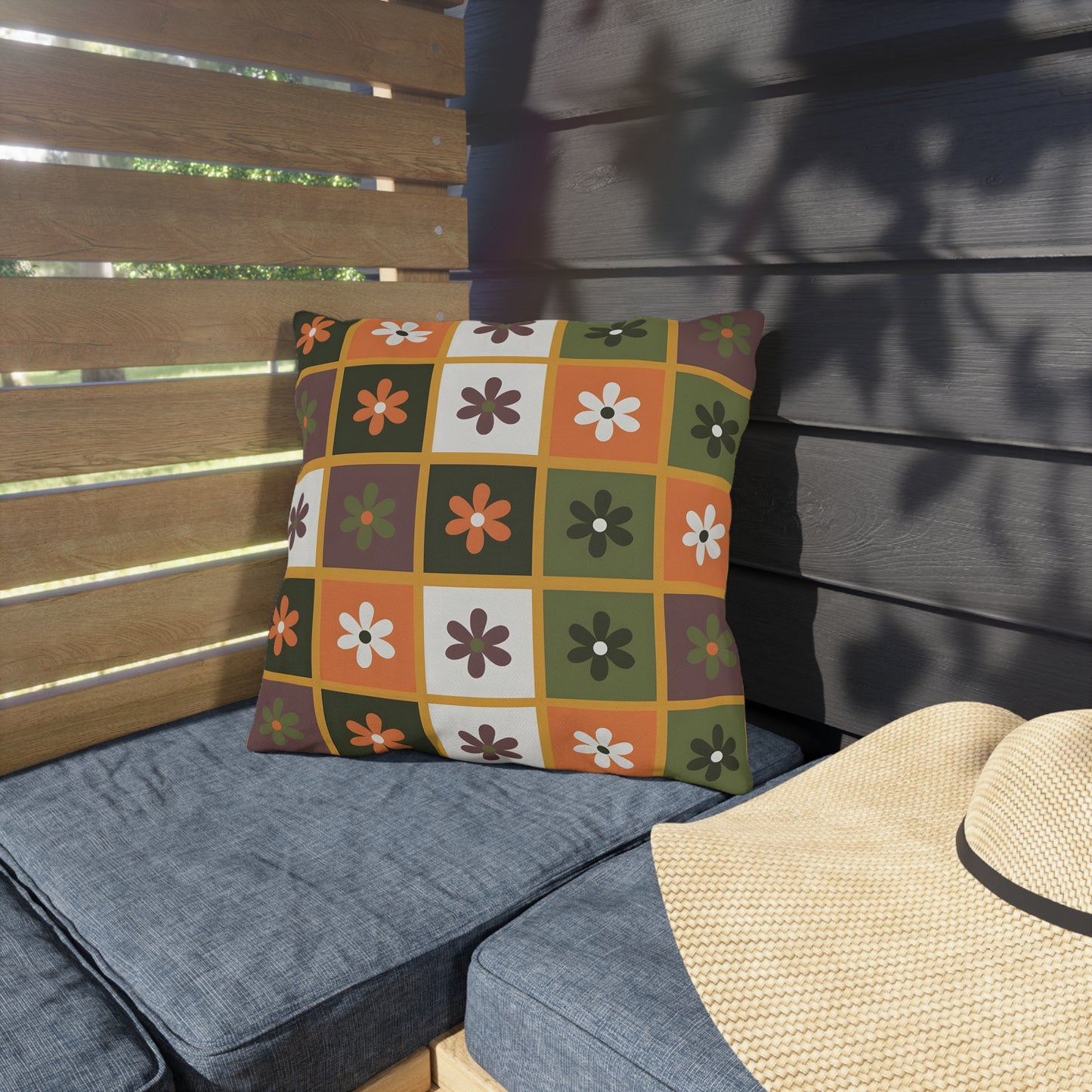 Cozy Outdoor Fall Pillows, Decorative Garden Cushions, Fall Home Decor, Patio Accessories, Seasonal Outdoor Living, Vibrant Floral Patterns