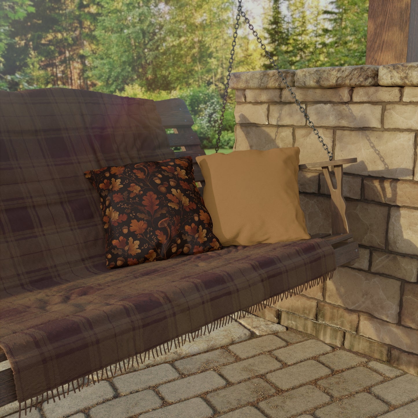 Fall-Inspired Outdoor Pillows, Cozy Garden Decor, Autumn Home Accessories, Patio Cushions, Seasonal Throw Pillows, Outdoor Comfort