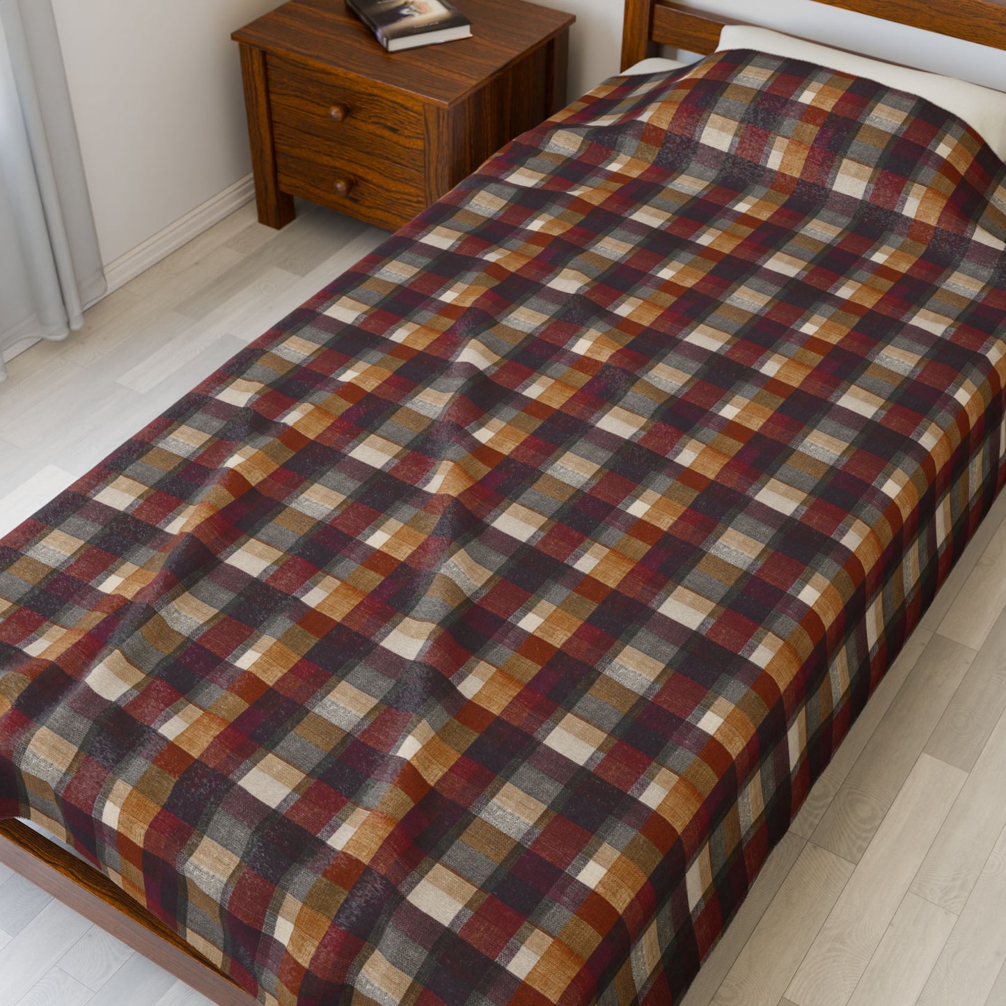 Cozy Fall Velveteen Plush Blanket, Soft Throw for Home Decor, Perfect Gift for Christmas, Snuggle Up for Movie Night, Ideal for Fall and Winter