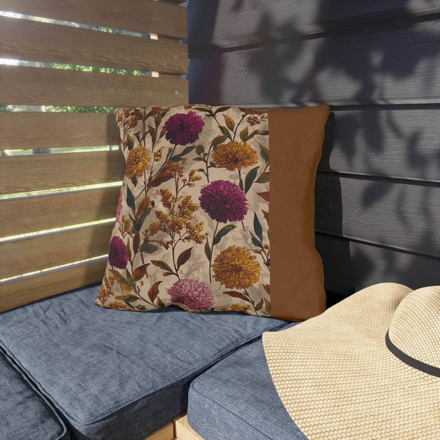 Floral Outdoor Pillows, Garden Decor, Patio Accessories, Spring Home Decor, Cozy Outdoor Style