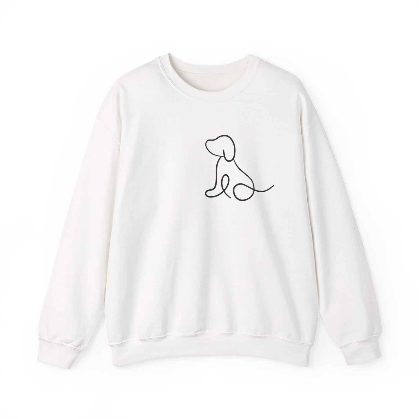 Dog Silhouette Crewneck Sweatshirt for Pet Lovers, Cozy Gift for Dog Owners, Casual Wear, Adoption Awareness, Dog-Themed Apparel