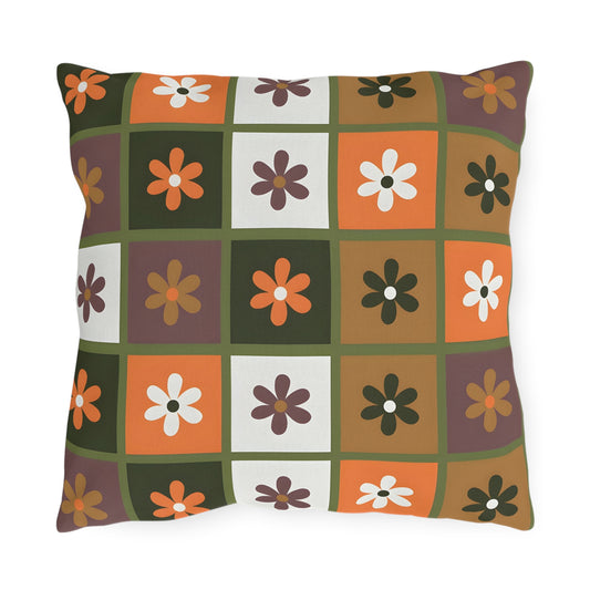 Colorful Floral Outdoor Pillows, Seasonal Decor, Garden Accessories, Stylish Throw Cushions, Patio Comfort, Hostess Gifts