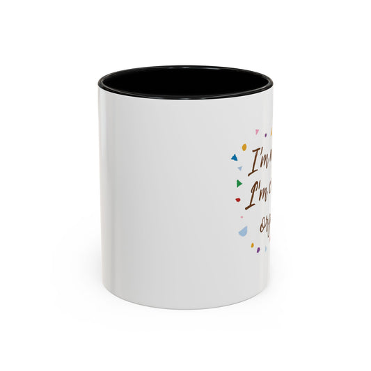 Creative Coffee Mug, Fun Mug for Organizers, Colorful Gift for crafters, Unique Kitchen Decor, Perfect for Home and Office