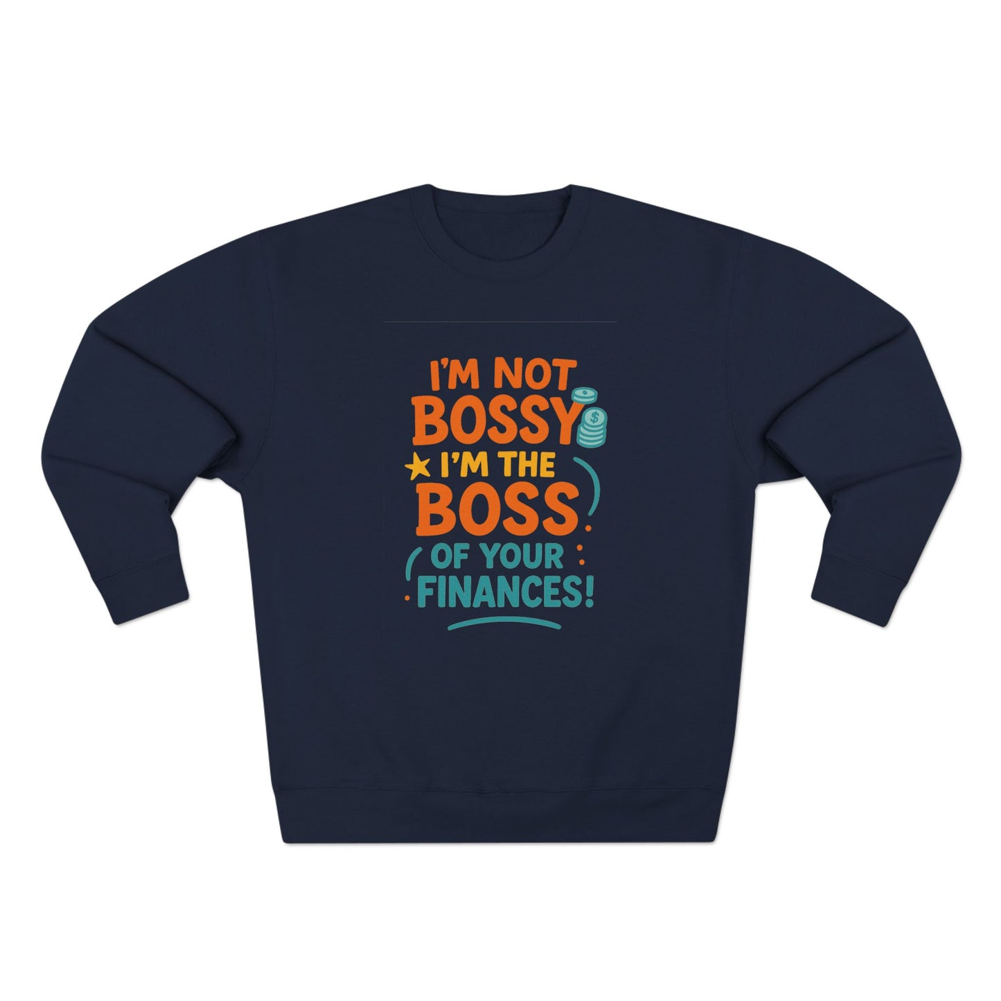 Financial Boss Unisex Sweatshirt, Funny Gift, Budgeting Humor, Cozy Casual Wear, Birthday Present, Office Attire