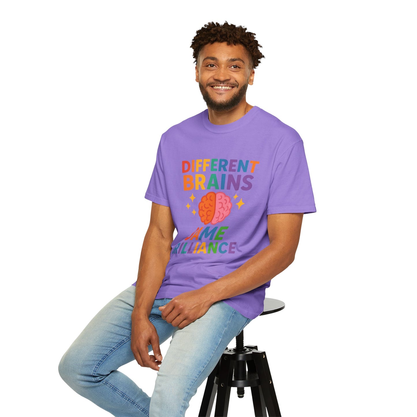 Inclusive Brain Power T-Shirt | Celebrate Diversity, Unisex Tee, Gift for Teachers, Special Education Gift, Brain Awareness, Mental Health