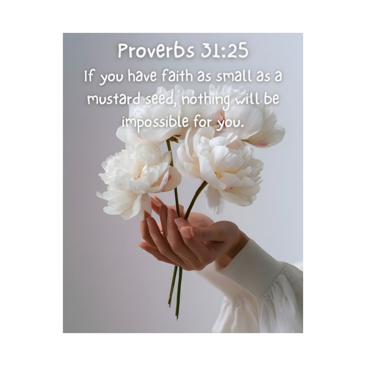 Proverbs 31:25 Inspirational Wall Art Print, Motivational Home Decor, Proverbs 31:25 Poster, Faith-Based Gift, Modern Typography